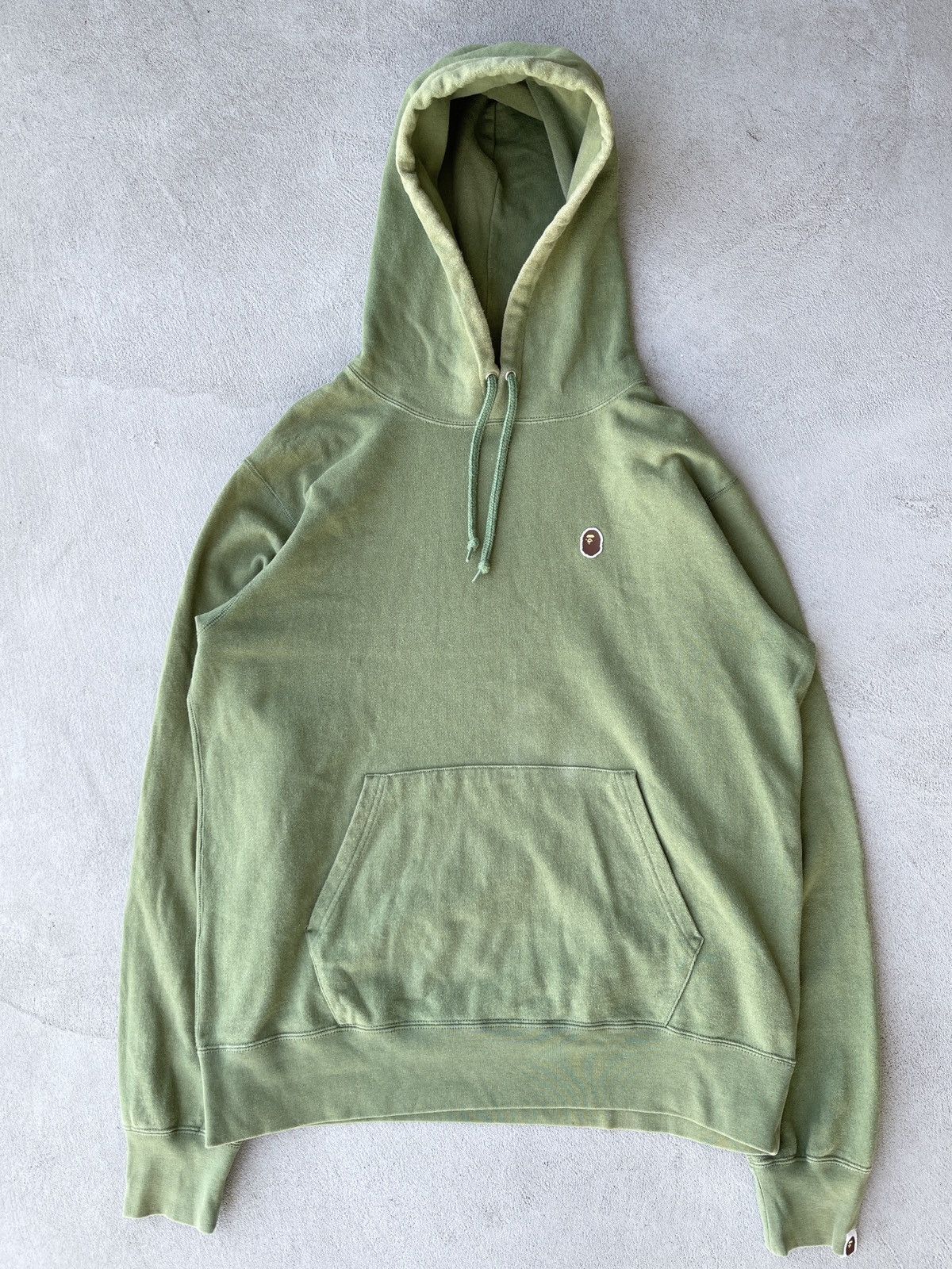 image of Steal! 2010S Bape Ape Head Green Hoodie (Xl), Men's