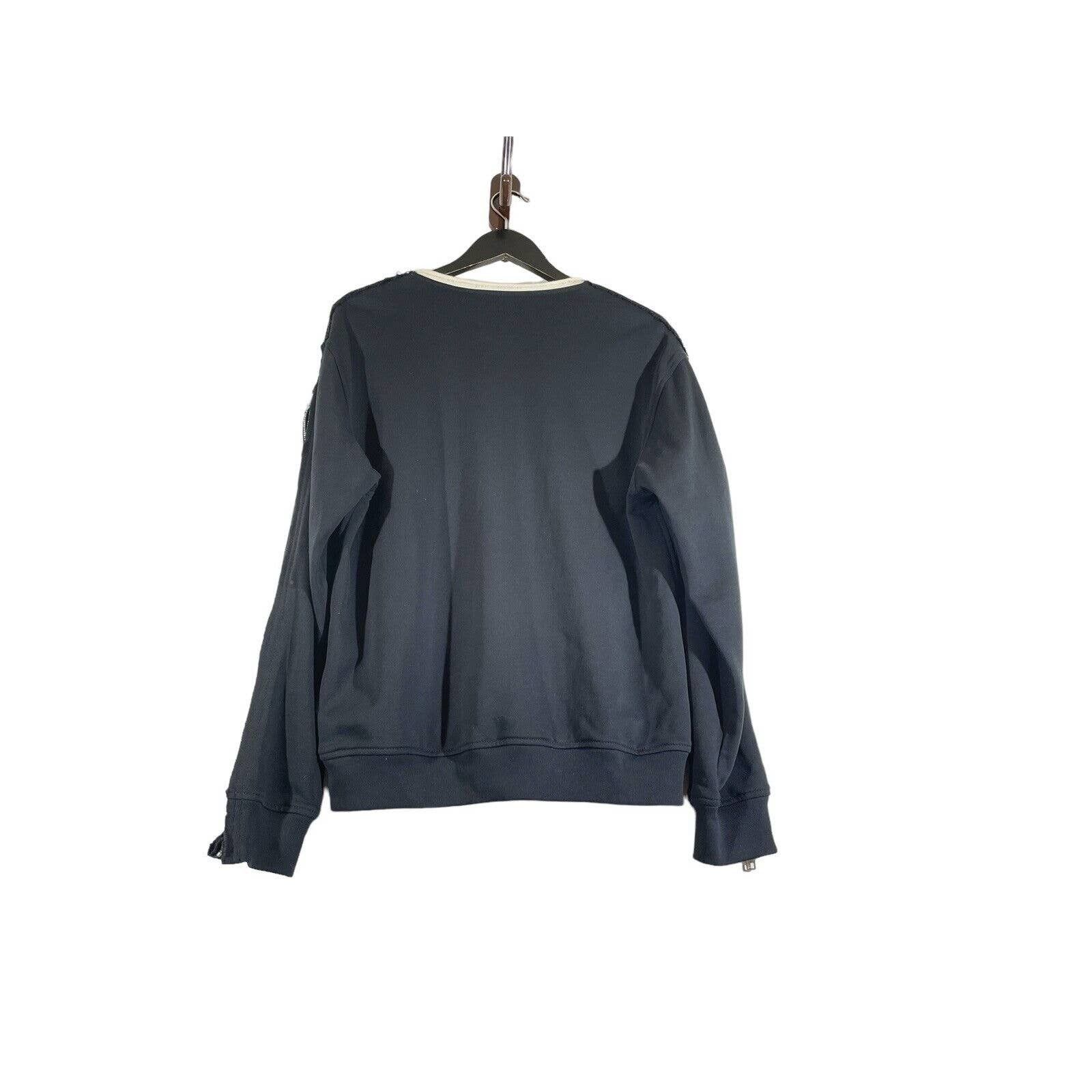 3.1 Phillip Lim Zippers Sleeves Raw Edge Crewneck Sweatshirt Zip Open Sleeve Size US M / EU 48-50 / 2 - 2 Thumbnail