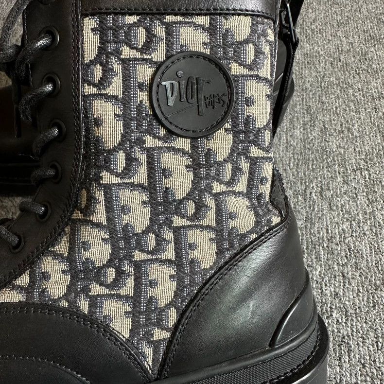 Dior Dior Martin boots men's black beige Size US 8 / EU 41 - 2 Thumbnail