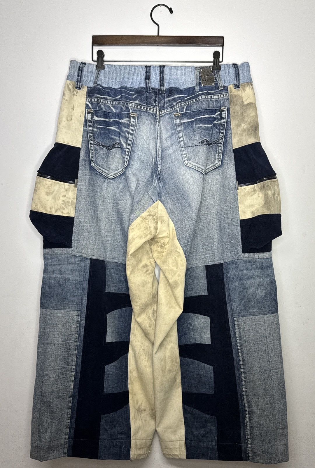 Other Cargo Upcycled Denim Elephant Pant Size US 38 / EU 54 - 2 Thumbnail