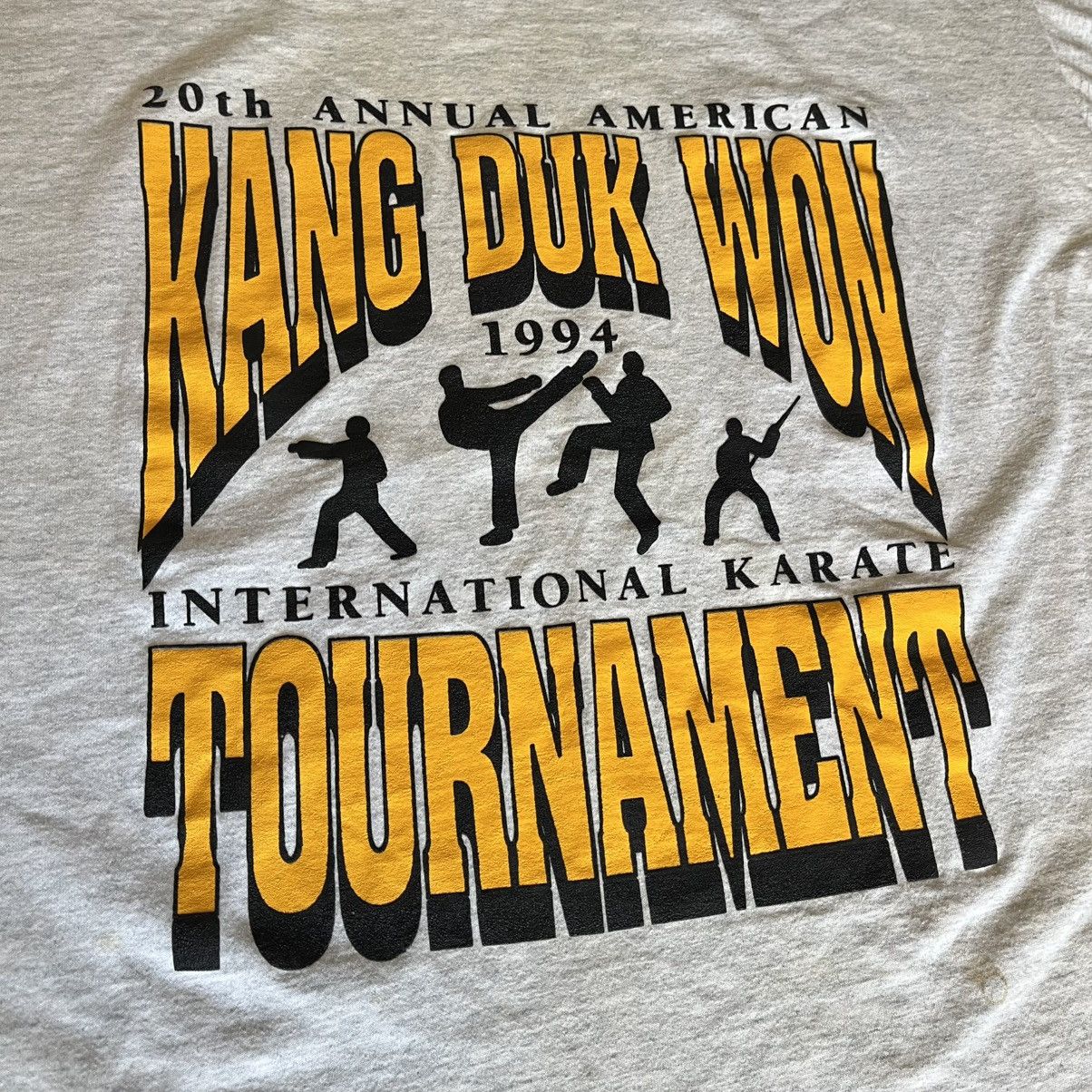 Vintage Vintage 1990s Tae Kwon Do Kang Duk Won Tournament Logo Tee Size US XL / EU 56 / 4 - 3 Thumbnail