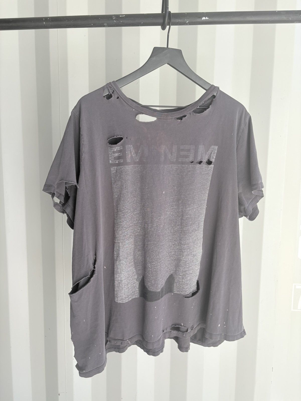 Band Tees Thrashed Eminem Faded Shirt Distressed ERD Grunge Rap WCC Size US XL / EU 56 / 4 - 1 Thumbnail