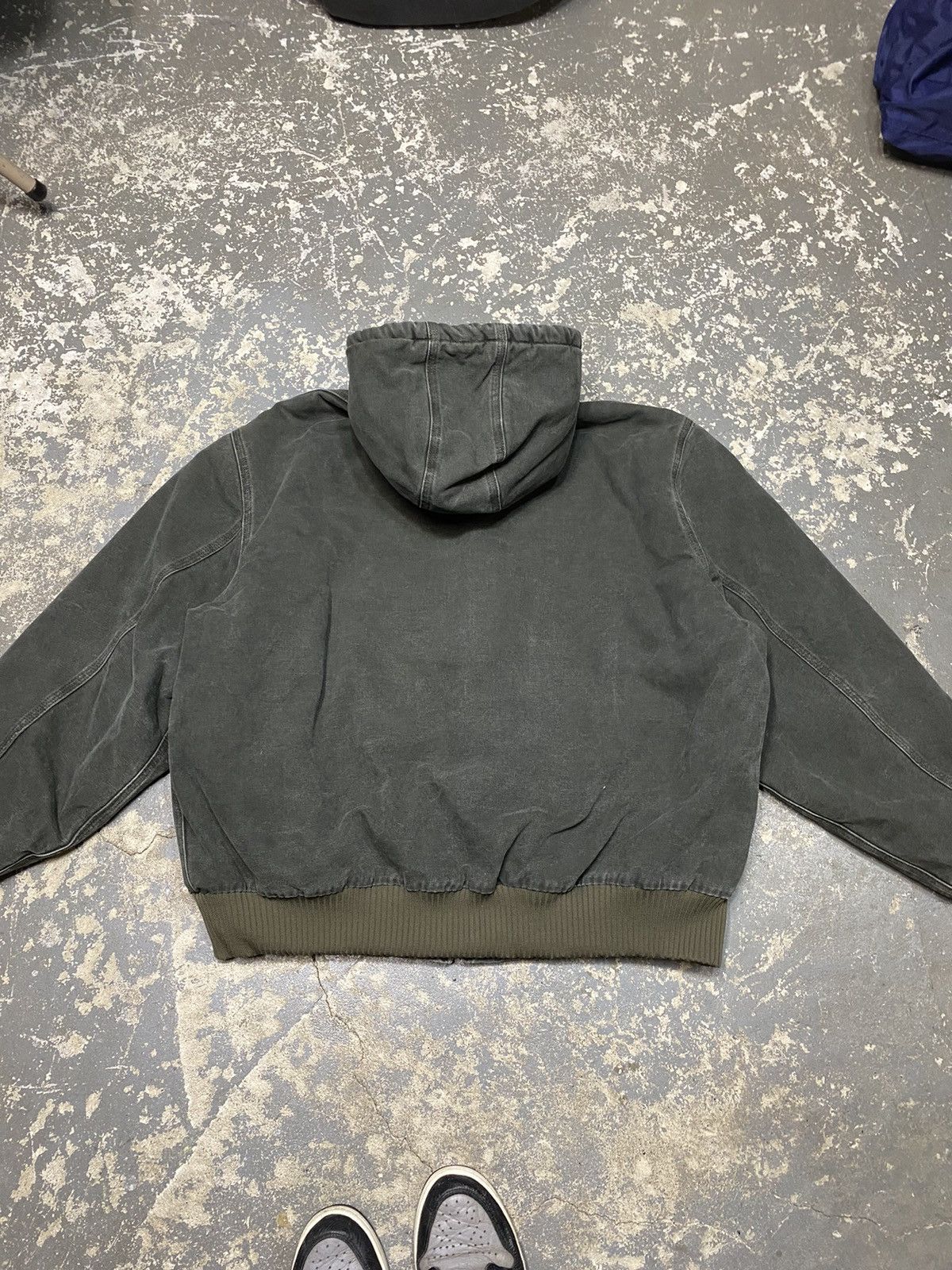 Carhartt × Vintage Vintage Carhartt Green Mos Hooded Active Jacket J130 MOS Size US XXL / EU 58 / 5 - 11 Thumbnail