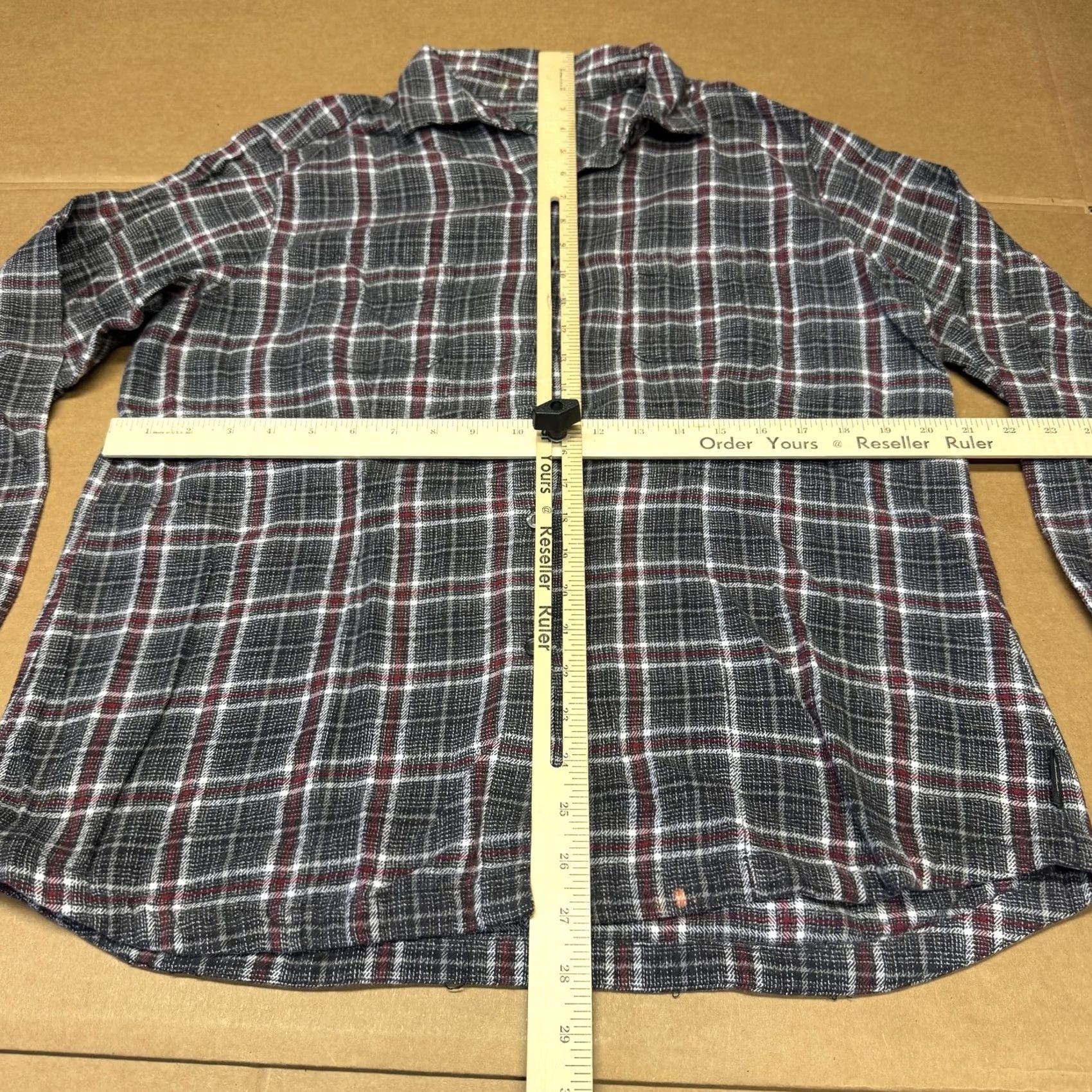 Vintage Woolrich Shirt Womens Large Gray Plaid Flannel Button-Up Long Sleeve Casual Onyx Size L / US 10 / IT 46 - 6 Thumbnail
