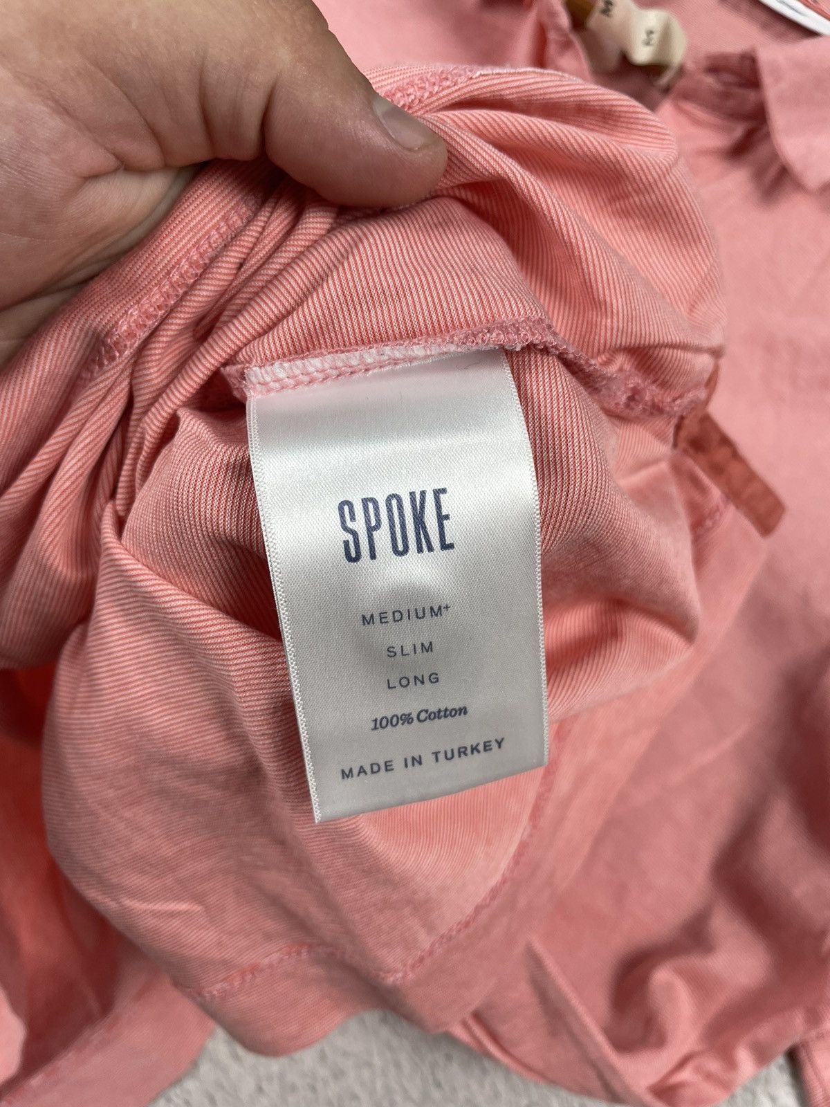 SPOKE Spoke London Polo Shirt Mens Rose Collar Stripes M size Size US M / EU 48-50 / 2 - 9 Thumbnail