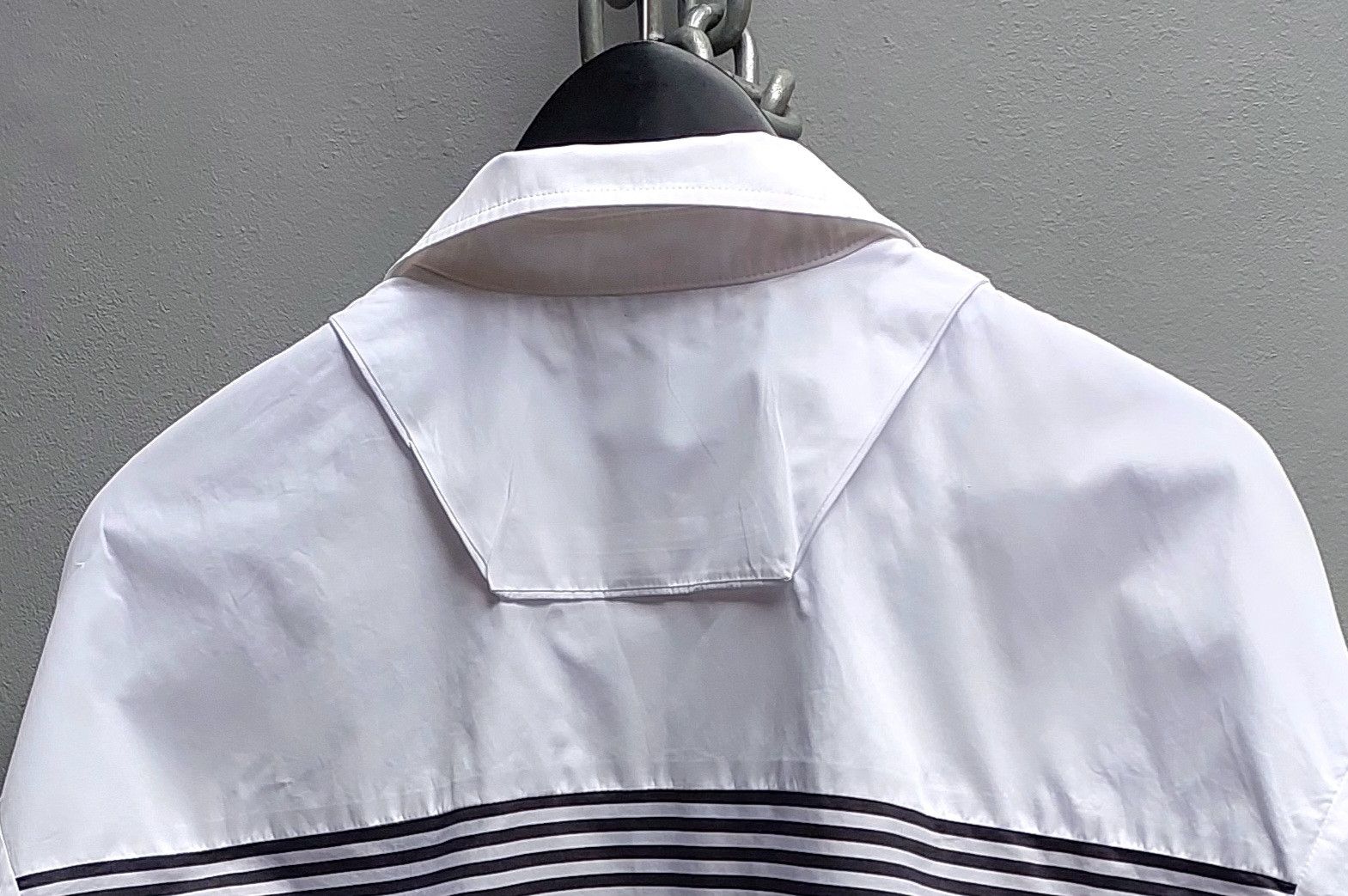 Juun.J Juun J Striped Panel Button-Down Shirt Size US S / EU 44-46 / 1 - 12 Thumbnail