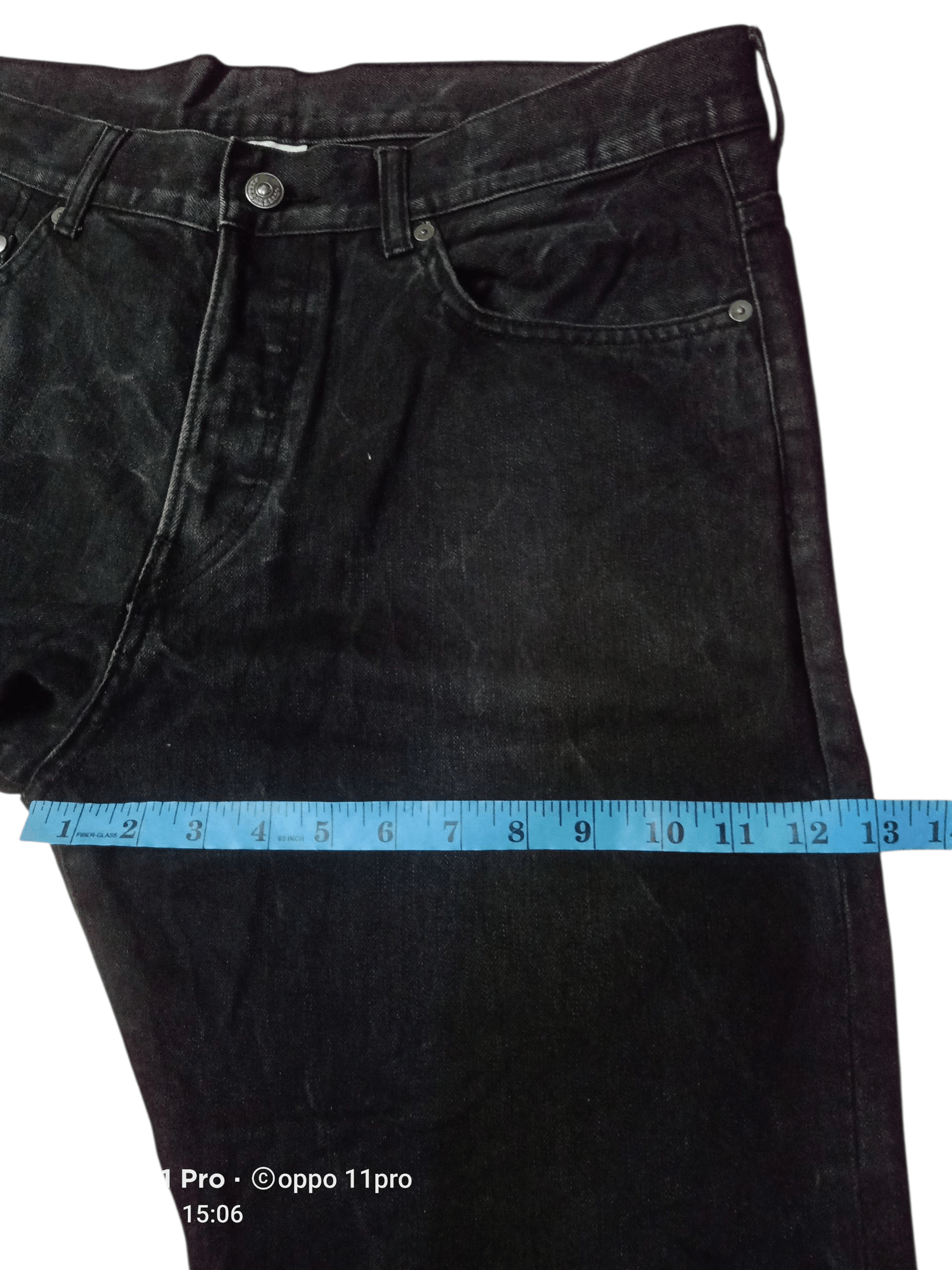 H&M H&M SuperBlack Men Straight Cut Denim 🌟 Size US 36 / EU 52 - 5 Thumbnail