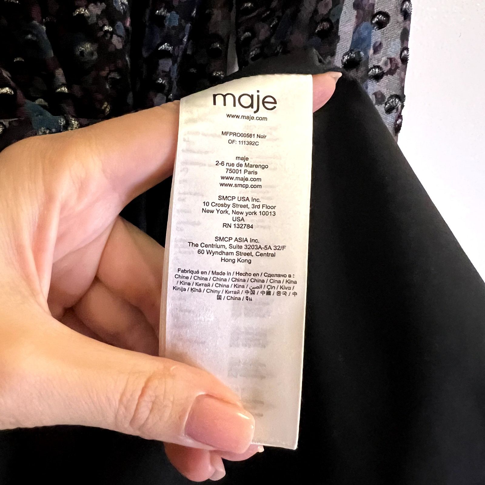 Maje Maje Revana Floral Burnout Velvet Dress size 1 S Size S / US 4 / IT 40 - 7 Thumbnail