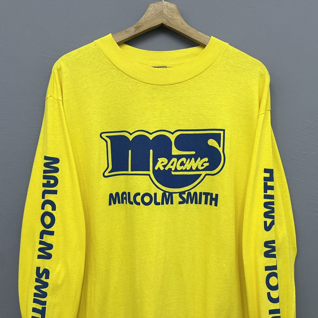 Anvil Vintage 80s Malcolm Smith Racing Viewfinders GP Tshirt Size US L / EU 52-54 / 3 - 3 Thumbnail