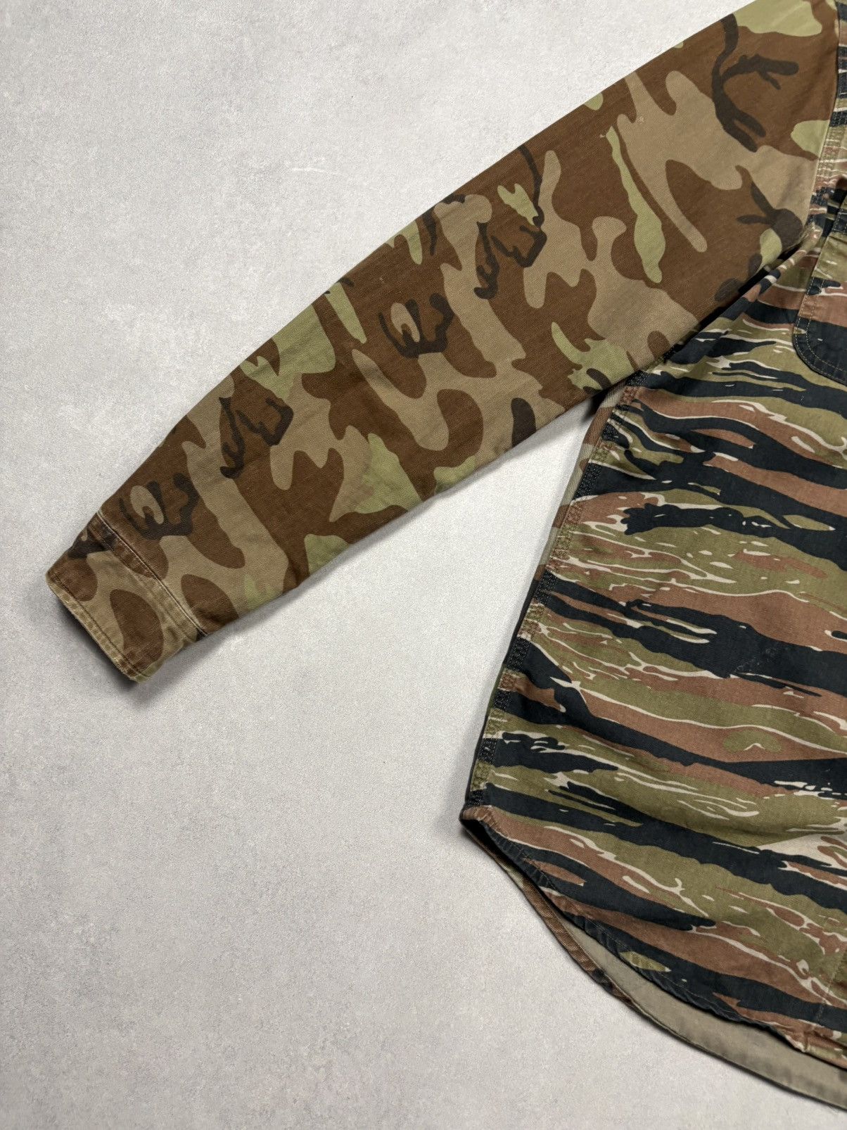 Denim & Supply Ralph Lauren Ralph Lauren Denim & Supply Camo Patchwork Military Shirt Size US M / EU 48-50 / 2 - 4 Thumbnail