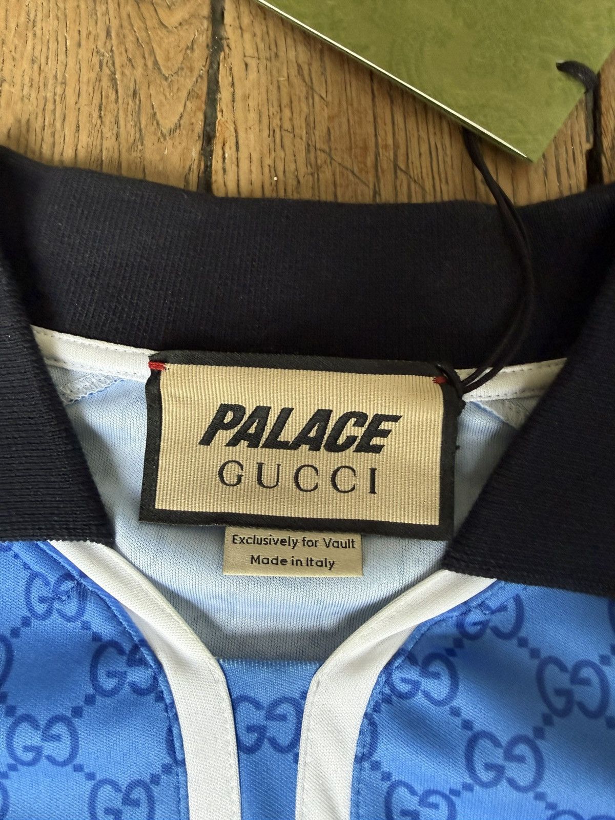 Gucci × Palace Gucci X Palace blue all over GG logo monogram print jersey Size US M / EU 48-50 / 2 - 2 Thumbnail