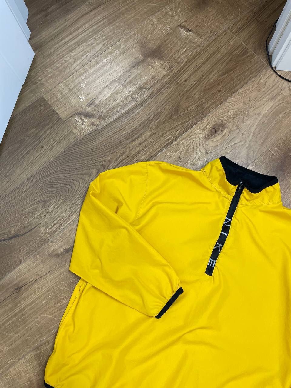Nike × Vintage Vintage Nike Y2K Style Hot Yellow Logo Anorak Bomber Jacket Size US L / EU 52-54 / 3 - 2 Thumbnail
