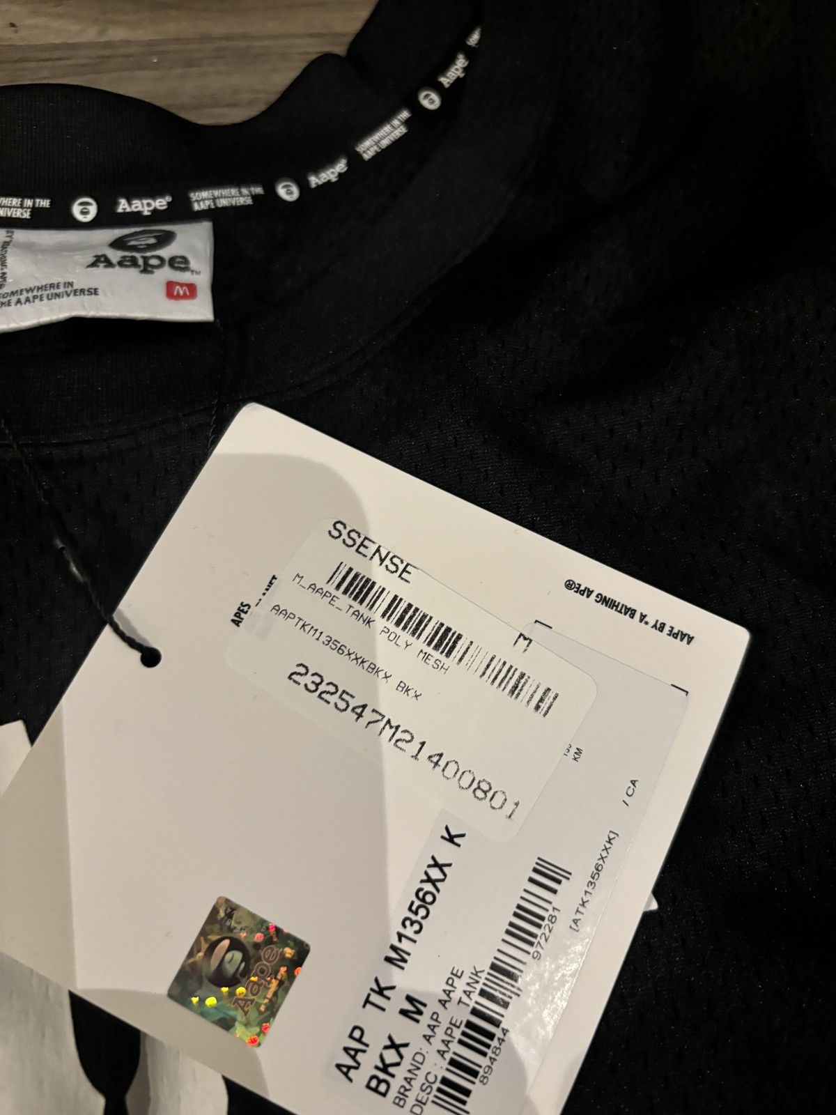 Aape Aape by Bathing Ape Poly Mesh Tank Top Sleeveless #10 MWT LE Size US M / EU 48-50 / 2 - 3 Thumbnail