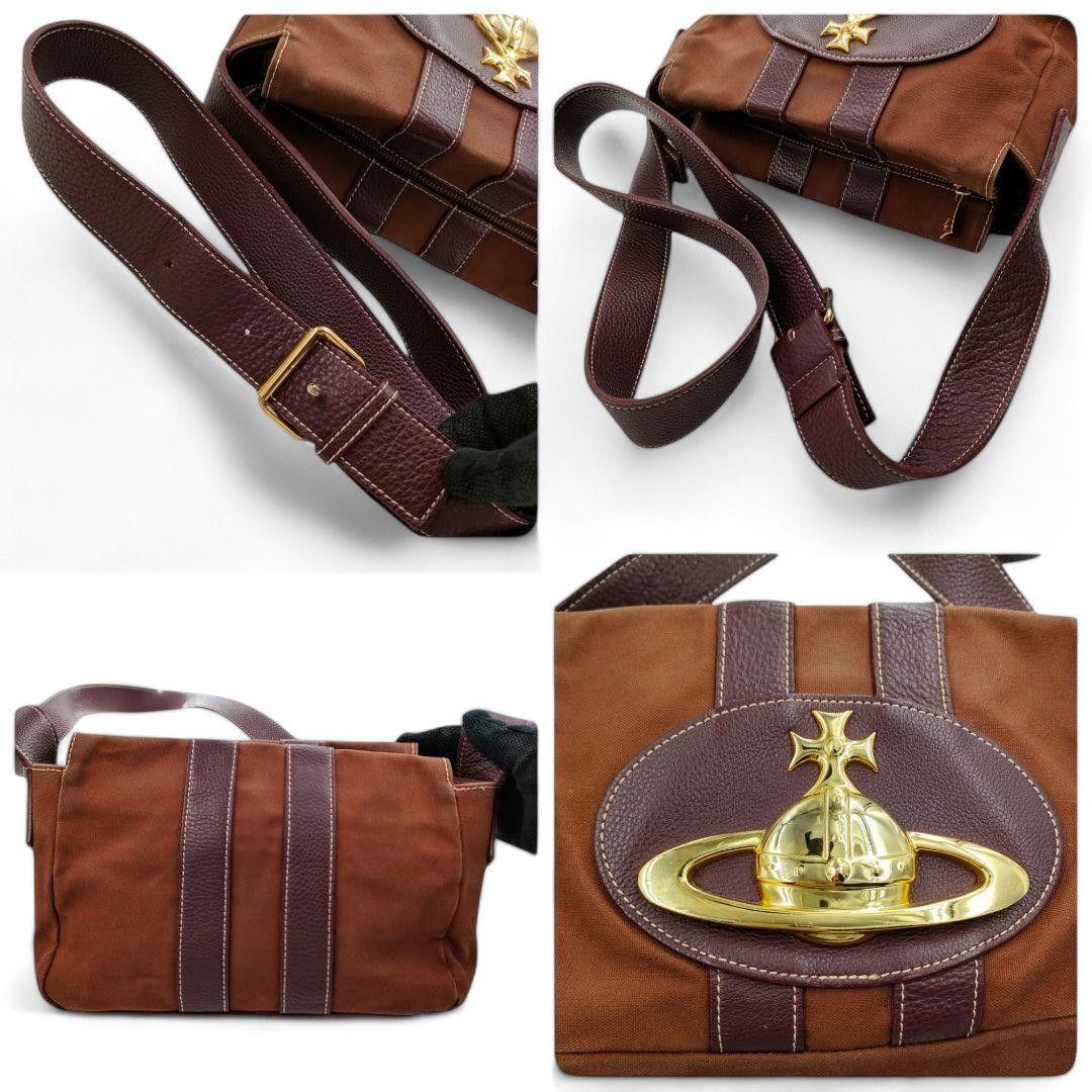 Vivienne Westwood Vivienne Westwood - Baker Street Canvas Shoulder Bag Orb Size ONE SIZE - 5 Thumbnail