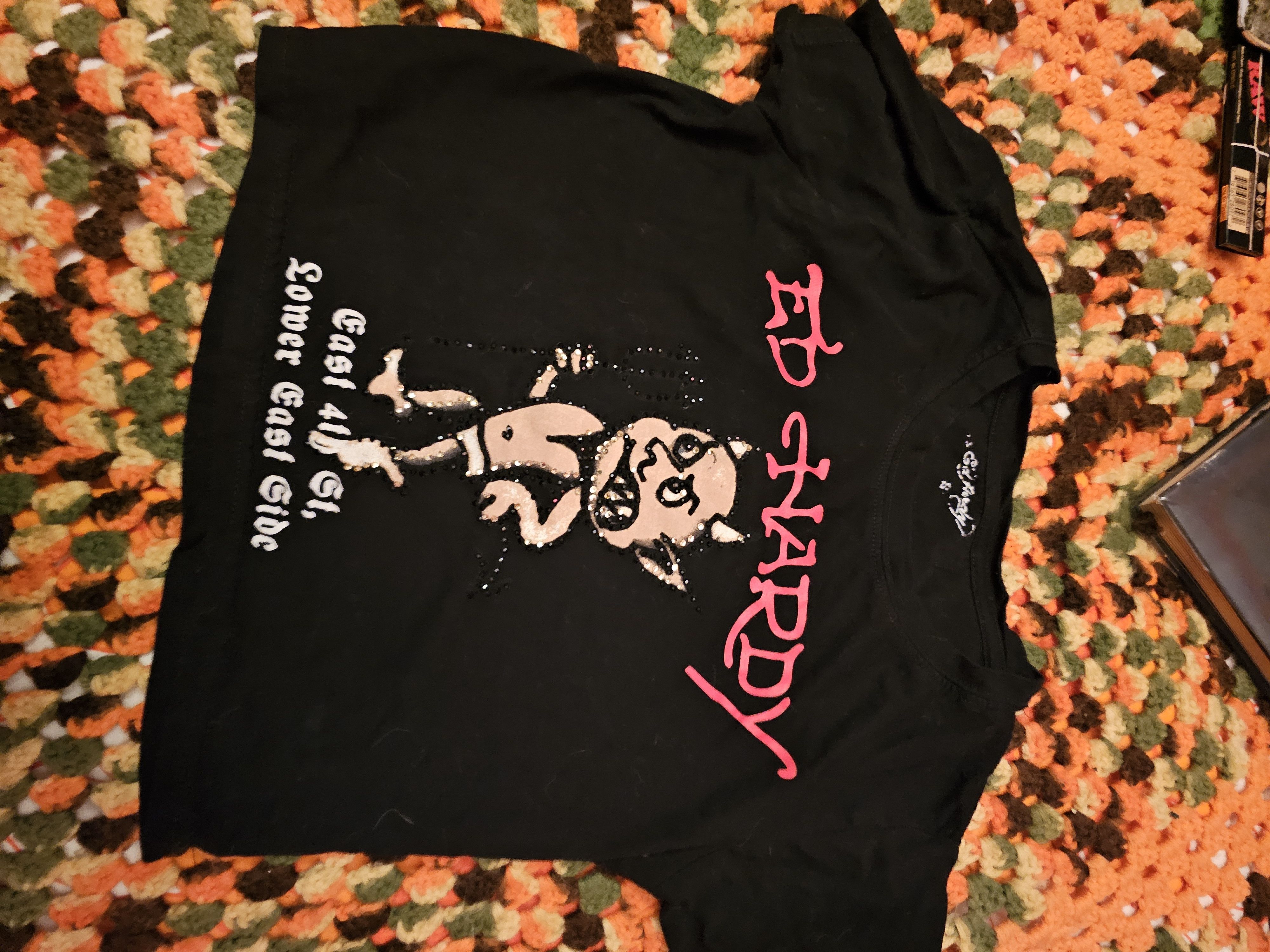 Ed Hardy rhinestone ed hardy crop top Size S / US 4 / IT 40 - 1 Thumbnail