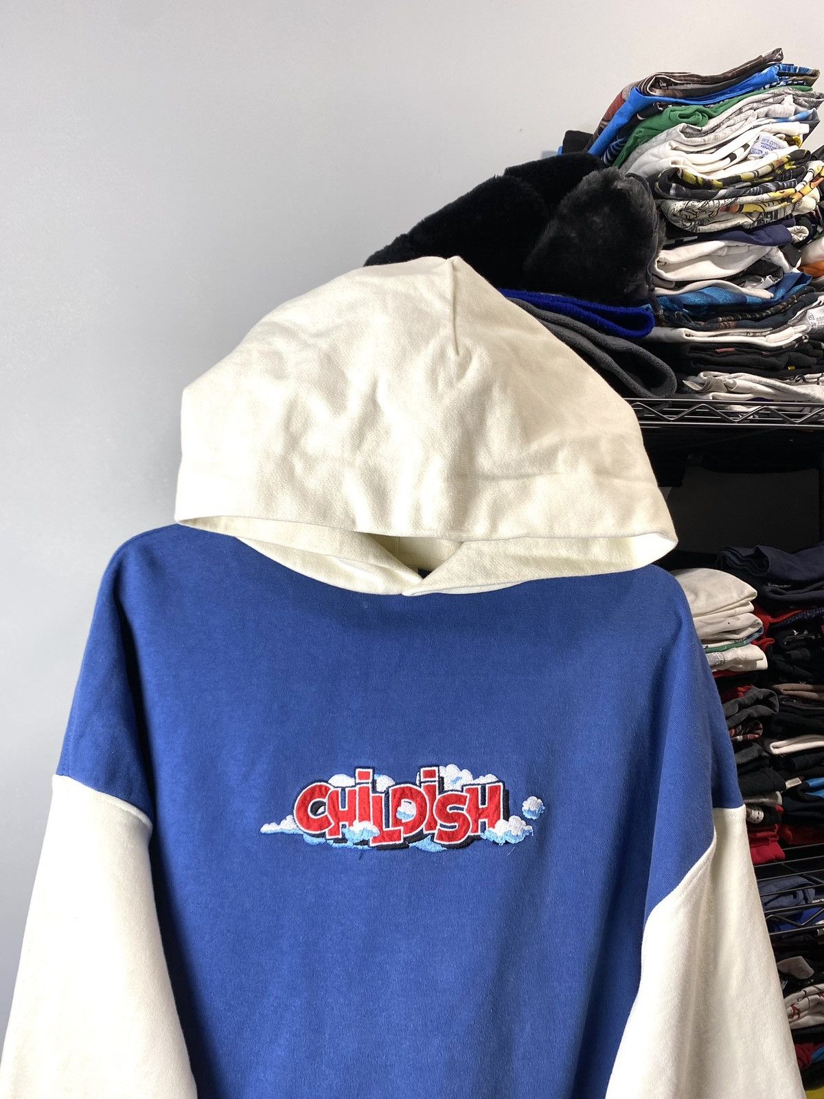 CHILDS Vintage Childish Theme Park Big Logo Blue Hoodie Size US M / EU 48-50 / 2 - 3 Thumbnail