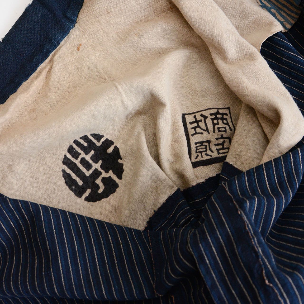 Other Noragi Jacket Japanese Vintage Indigo Stripe Cotton Tenugui Size US L / EU 52-54 / 3 - 10 Thumbnail