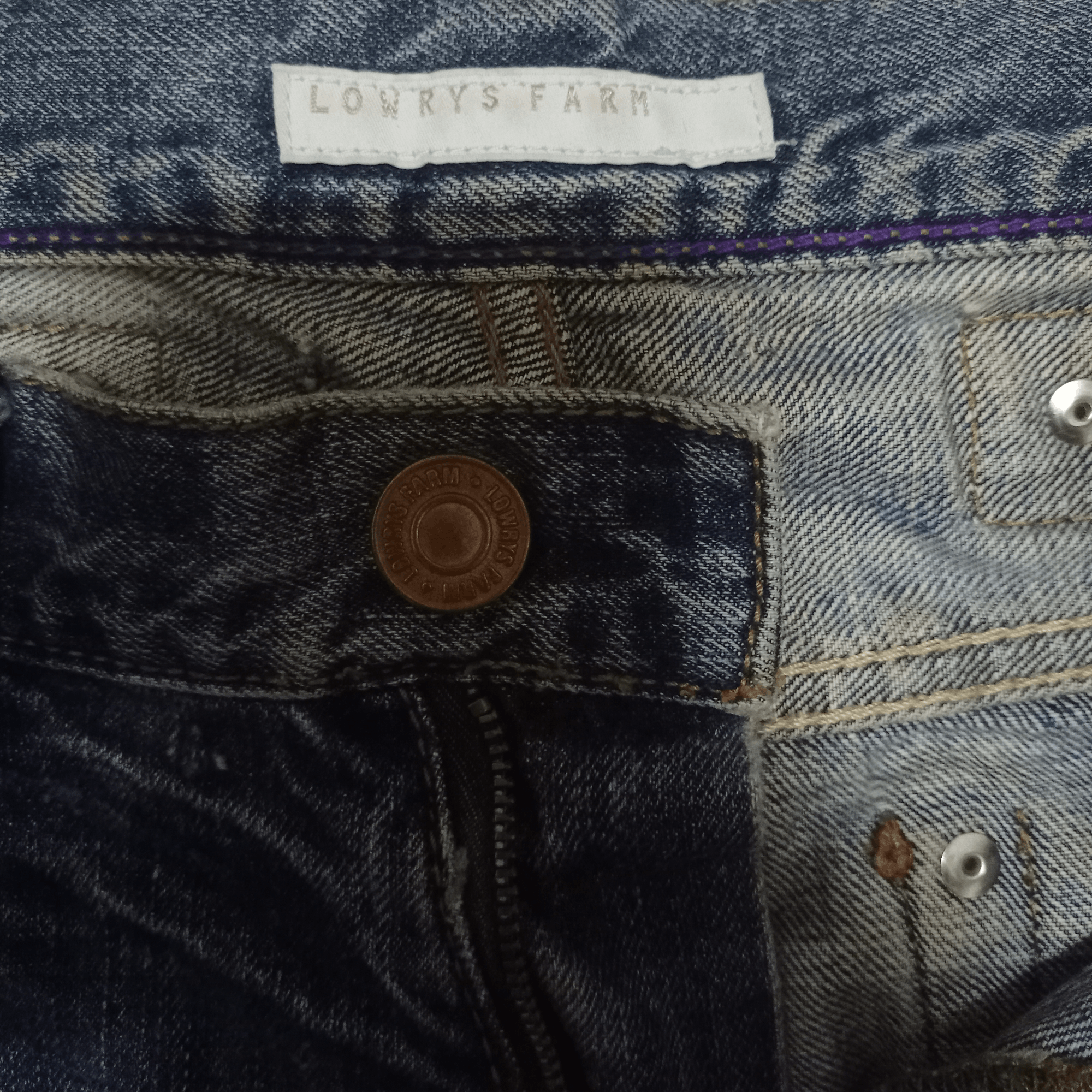 Japanese Brand Vintage Japanese Brand Buckle Back Distressed Loose Jeans Size US 32 / EU 48 - 4 Thumbnail