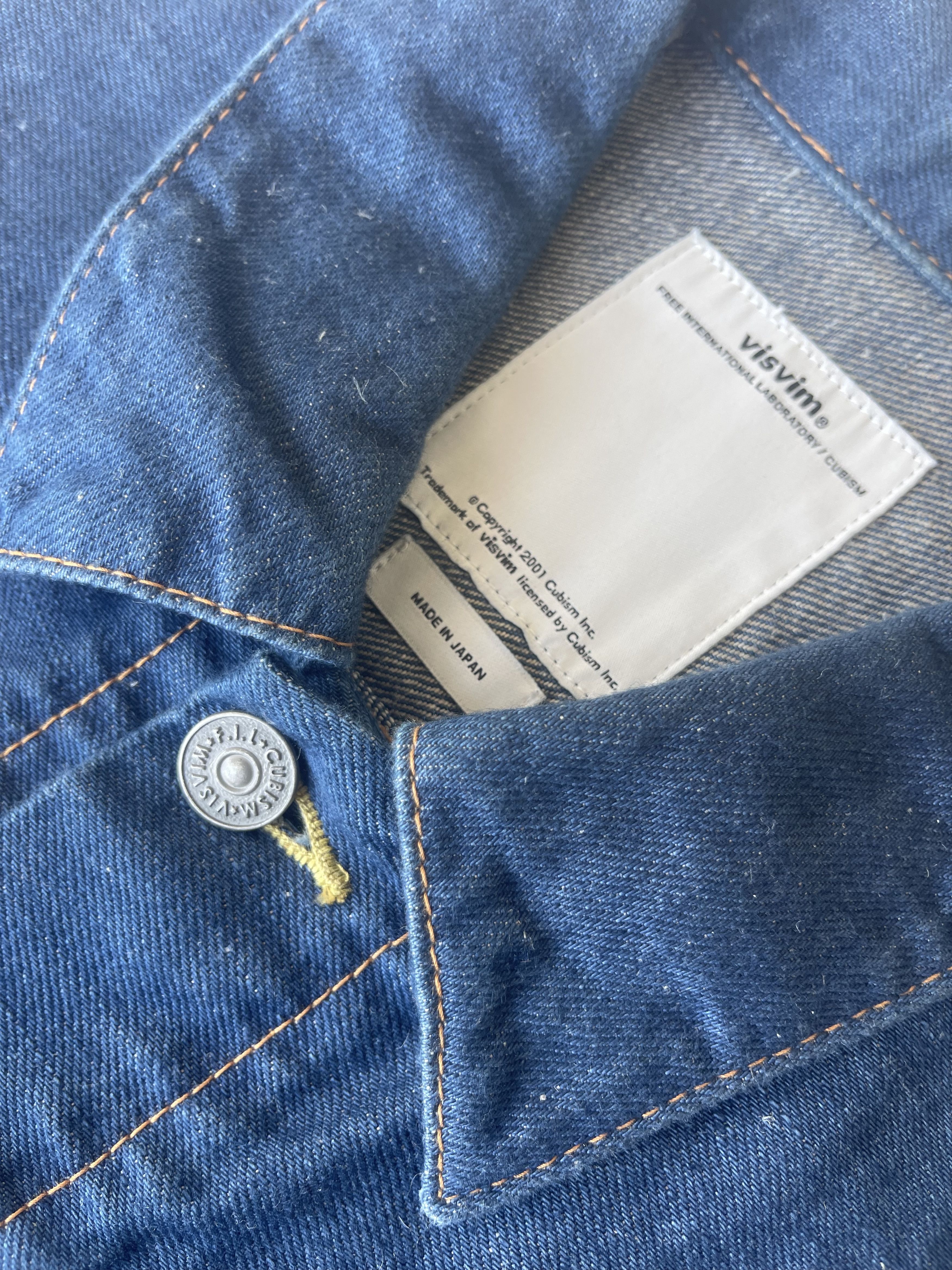 Visvim Visvim 13AW Social Sculpture 102 Denim Jkt One Wash - Size 2 Size US M / EU 48-50 / 2 - 2 Thumbnail