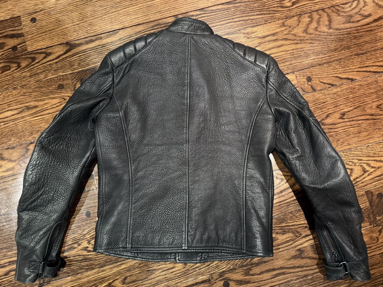 Belstaff Belstaff Black Leather Moto Jacket – Quilted Shoulders Size US M / EU 48-50 / 2 - 9 Thumbnail