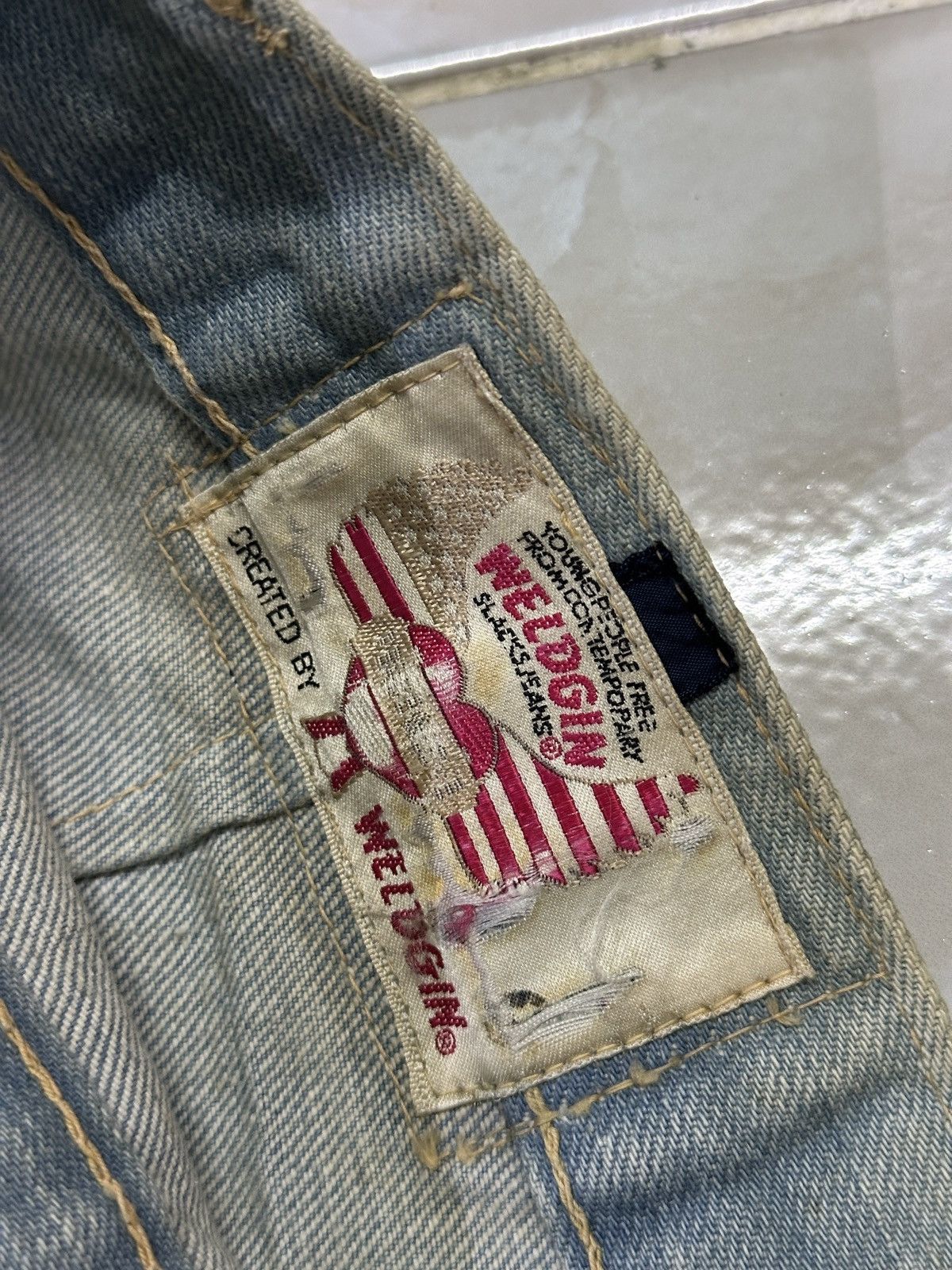Vintage Flare💥Vintage Bootcut Bell Bottom 7os Weldgin Branded . Size US 32 / EU 48 - 6 Thumbnail