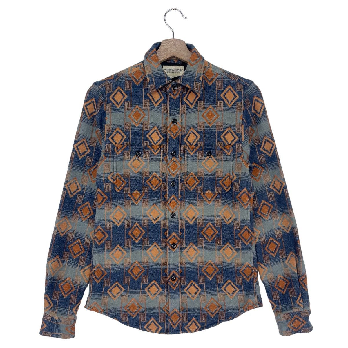 Denim & Supply Ralph Lauren × Native × Ralph Lauren Ralph Lauren Geometric Cotton Workshirt Size US S / EU 44-46 / 1 - 1 Thumbnail