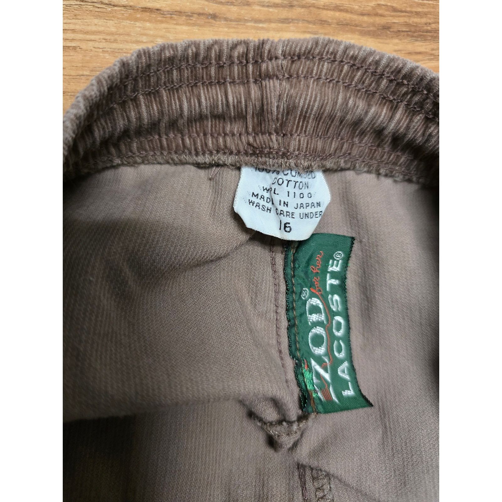 & Other Stories IZOD Lacoste Womens Corduroy Pants Brown 16 Trousers Size US 34 / EU 50 - 9 Thumbnail