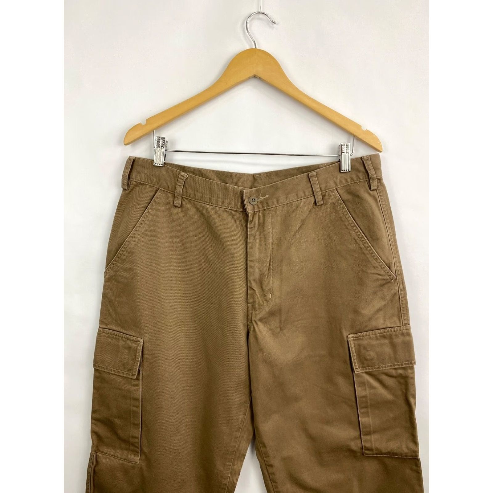 Avirex VINTAGE Avirex Cargo Pants Men 34 Brown Military Tactical Rare Y2K Brown Cargo Pants Mens 34 Vintage 90s 00s Size US 34 / EU 50 - 7 Thumbnail