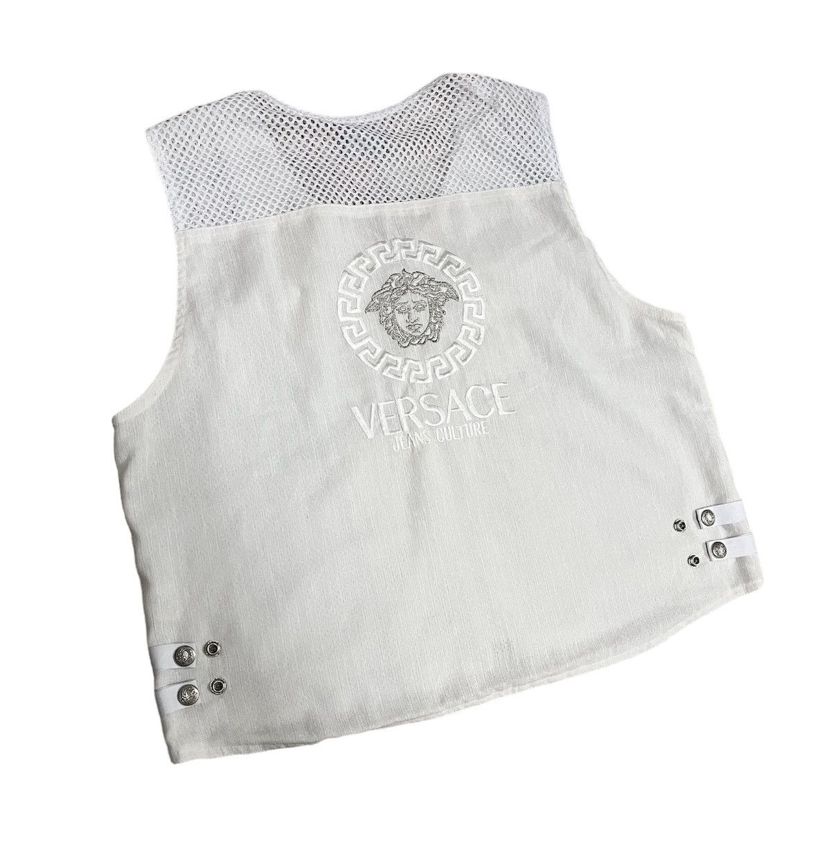 Versace VINTAGE GIANNI VERSACE MEDUSA LOGO LUXURY VEST JACKET Size US L / EU 52-54 / 3 - 11 Thumbnail