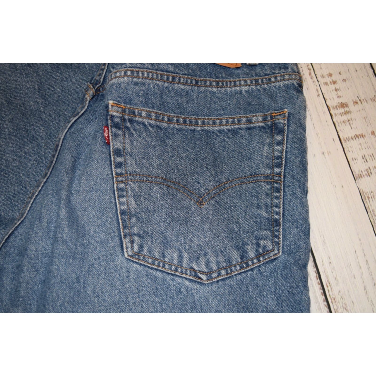 Levi's VINTAGE Levi's 901 Jeans Mens 38x30 Blue Denim Relaxed Straight Leg 2001 Vintage Mens Jeans Size US 38 / EU 54 - 4 Thumbnail