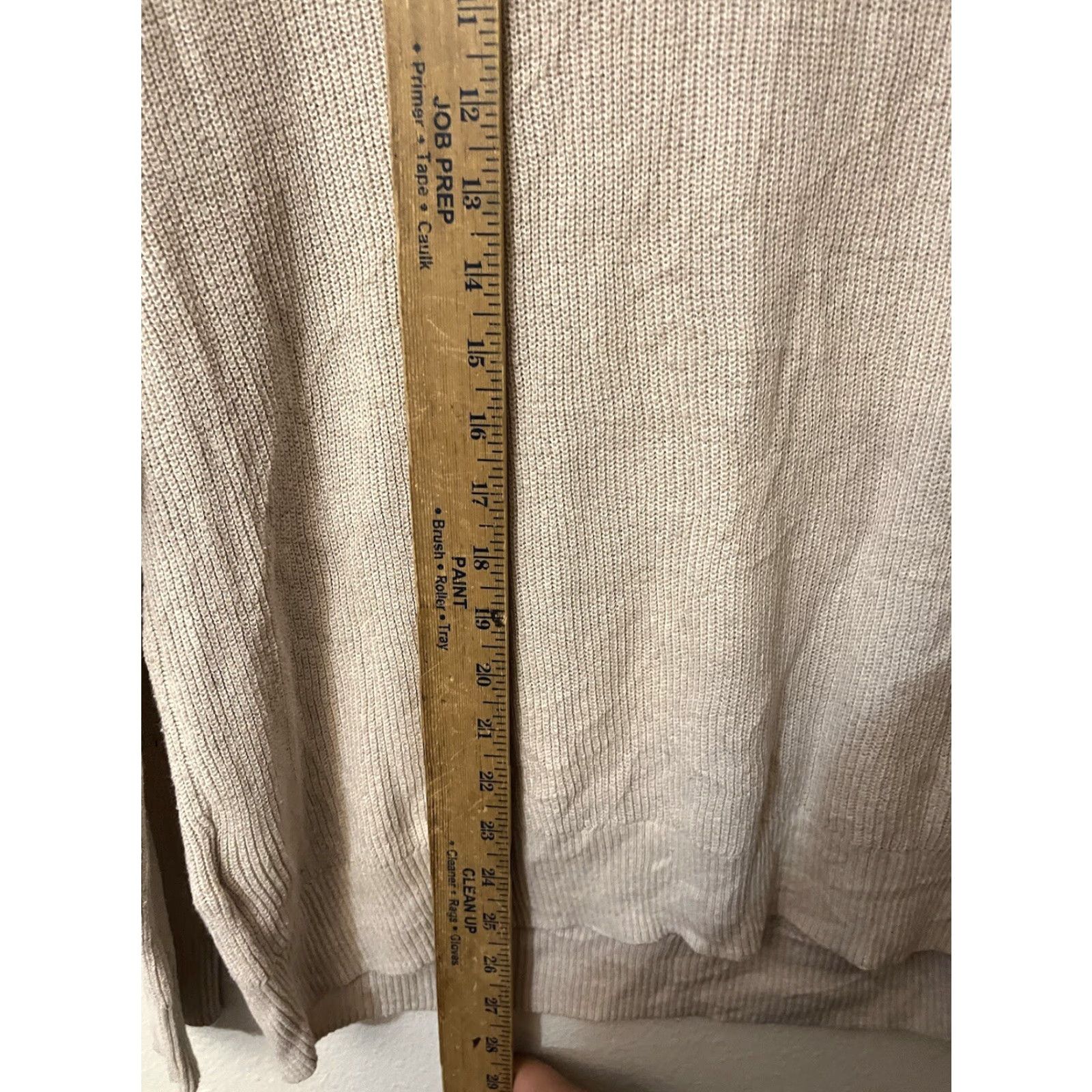 American Eagle Outfitters American Eagle Outfitters Henley Sweater Women Medium Beige Nubby Textured Knit Casual Preppy Fall Winter Womens Size M / US 6-8 / IT 42-44 - 4 Thumbnail