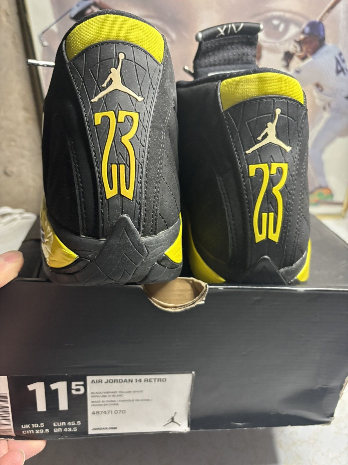 Jordan Brand Jordan Retro 14 ‘Thunder’ Size US 11.5 / EU 44-45 - 7 Thumbnail