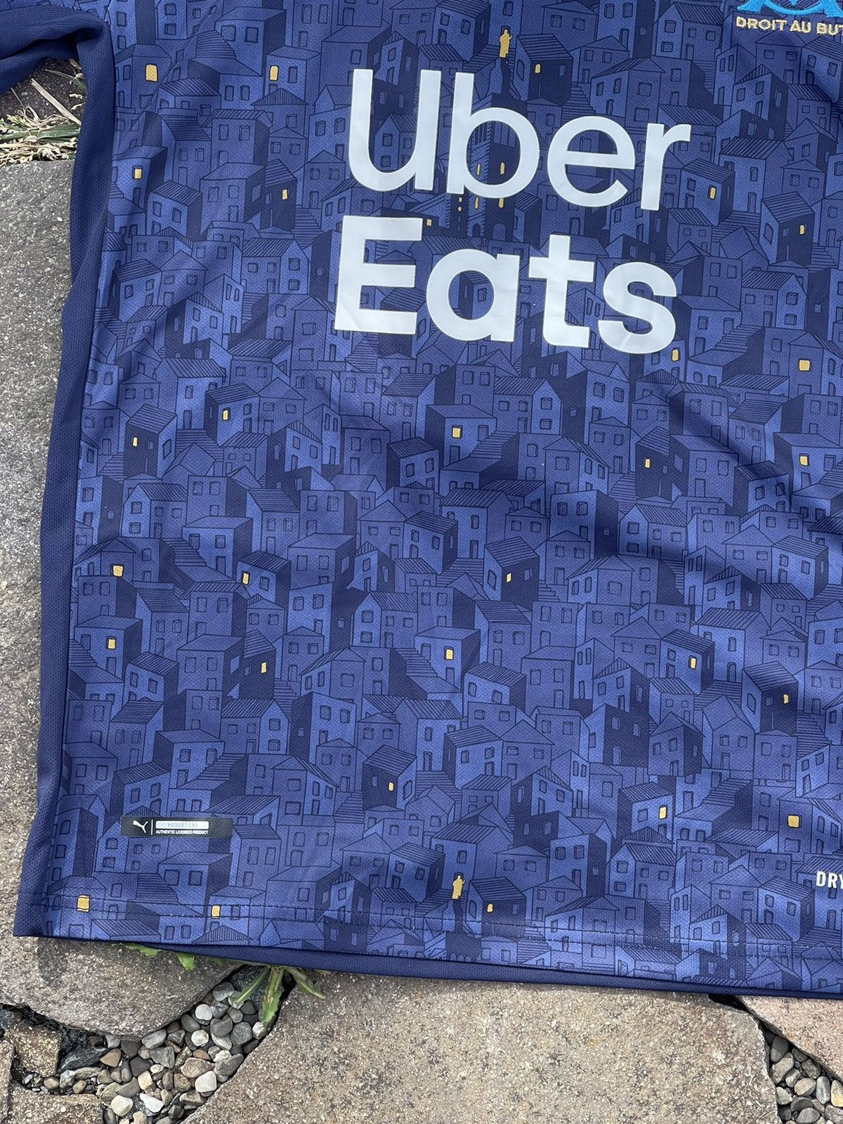 Puma 2020 Puma Marseille blue full print soccer jersey Size US L / EU 52-54 / 3 - 4 Thumbnail