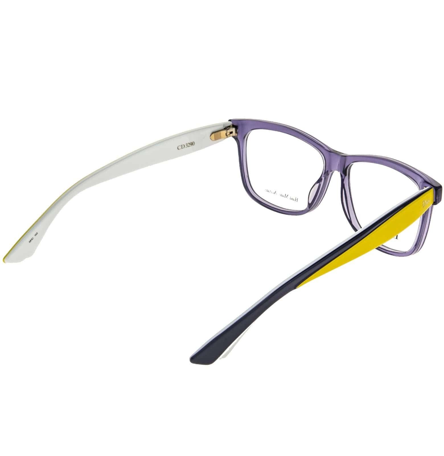 Christian Dior Monsieur CHRISTIAN DIOR CD3290 3290 ENVOL White Yellow Square Optical Size ONE SIZE - 5 Thumbnail