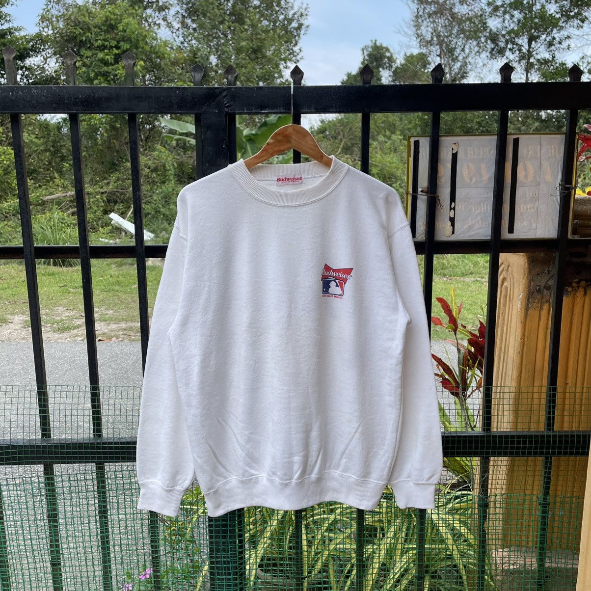 Budweiser 🔥Vintage Budweiser X MLB American Sports Crewneck Sweatshirt Size US M / EU 48-50 / 2 - 4 Thumbnail