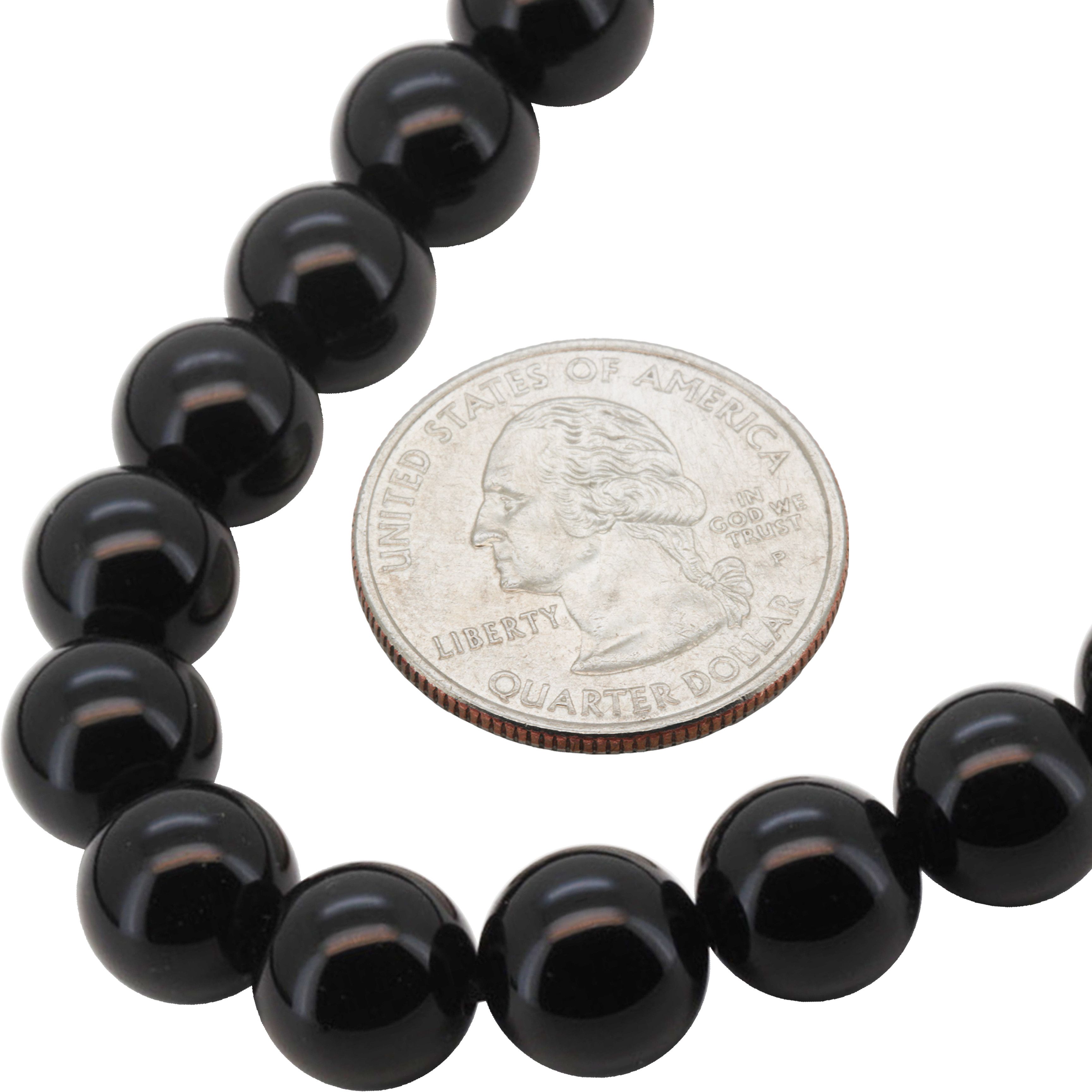 Other 10mm Obsidian Beaded Necklace 34” Size ONE SIZE - 2 Thumbnail