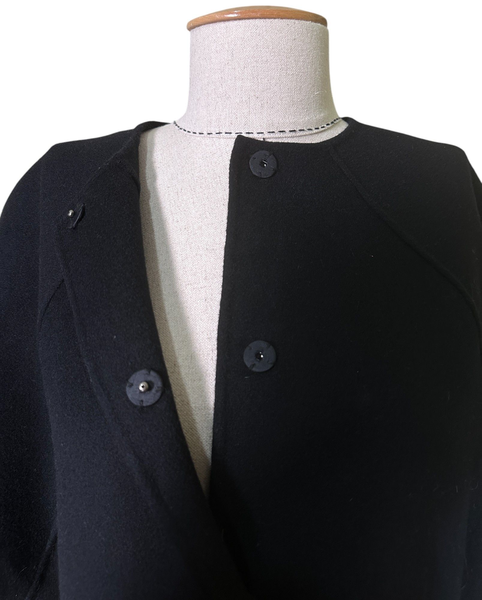 Max Mara × Weekend Max Mara Black wool coat jacket Size M / US 6-8 / IT 42-44 - 5 Thumbnail