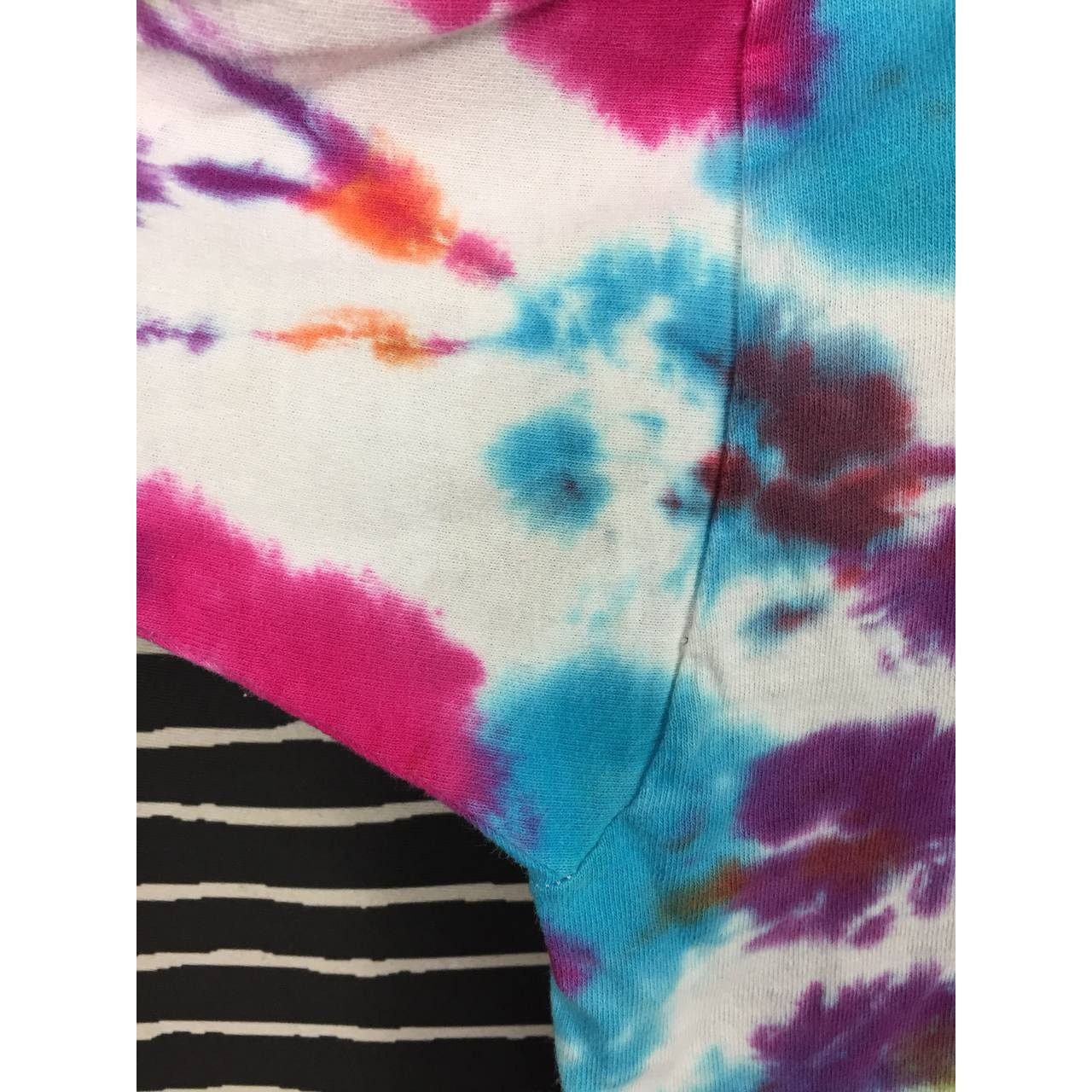Fruit Of The Loom × Vintage Vtg 90s Rainbow Loud Tie Dye Made In Usa Tee Size US XL / EU 56 / 4 - 6 Thumbnail
