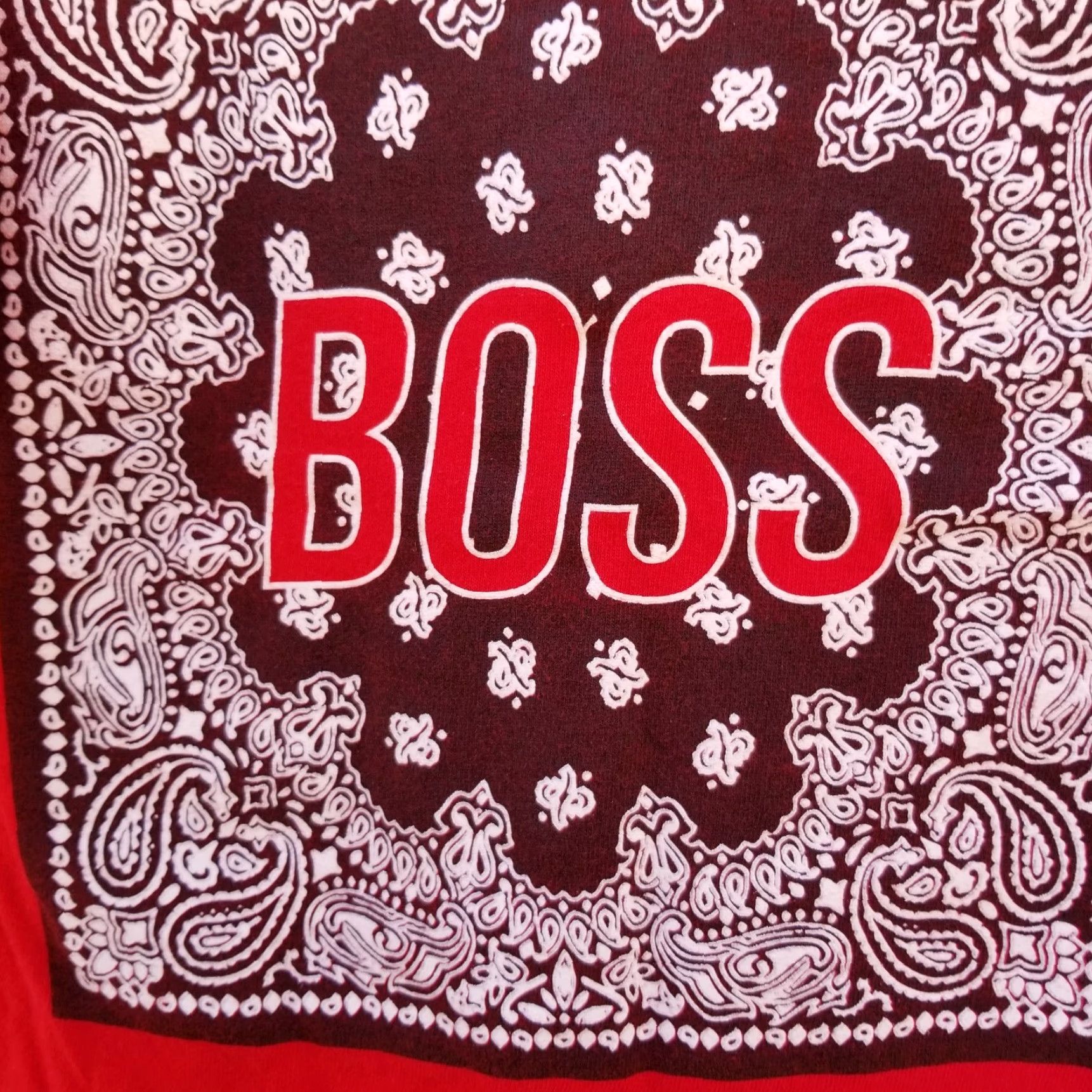 Vintage **Red Crewneck T-Shirt 2 Monkeys Adult Small Bandana Chest** User: **Red Bandana Crewneck T-Shirt 2 Monkeys Adult Small** Size US S / EU 44-46 / 1 - 2 Thumbnail