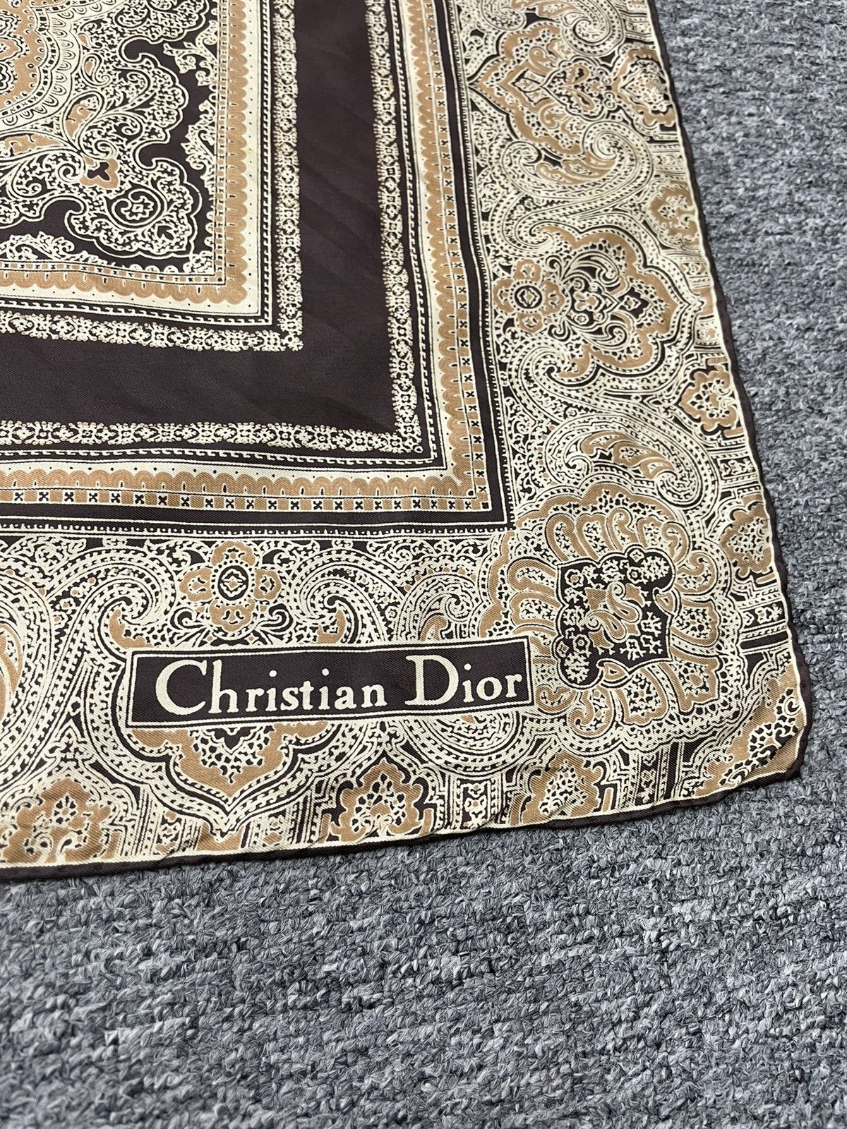 Christian Dior Monsieur christian dior vintage 70s silk scarf Size ONE SIZE - 6 Thumbnail