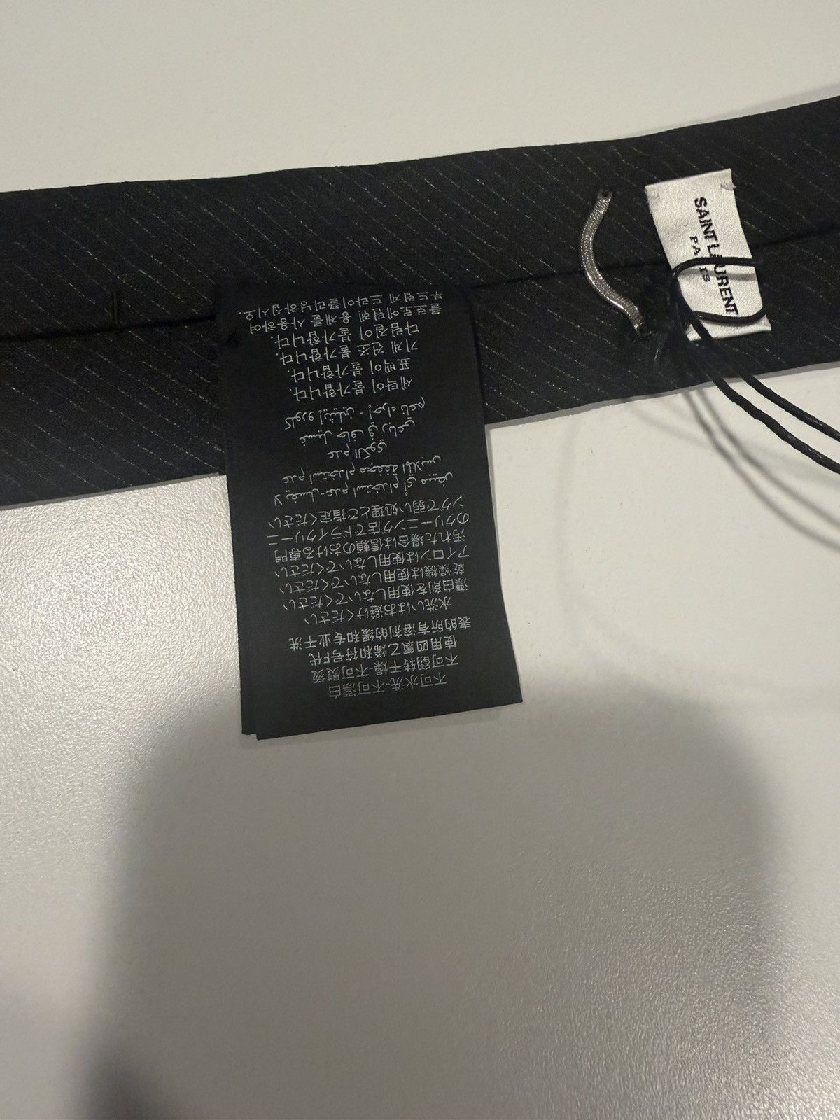 Saint Laurent Paris Saint Laurent mens skinny tie. Size ONE SIZE - 6 Thumbnail