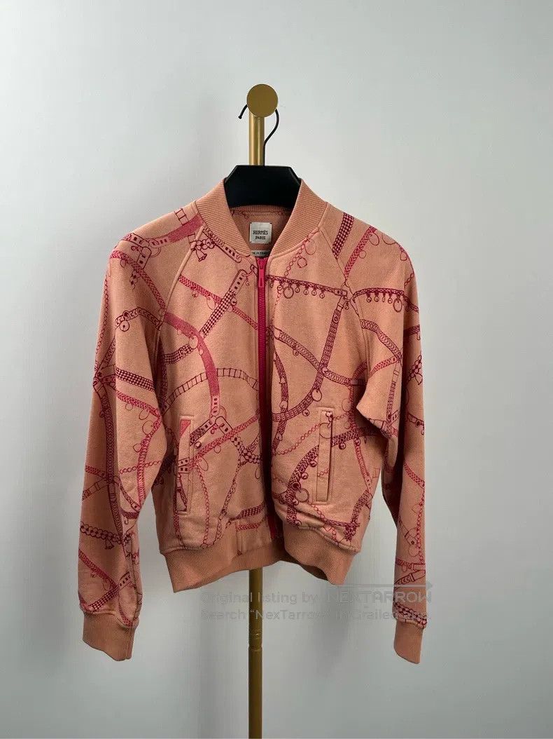 Hermes Hermes Pink Full Print Jacket Size XXS / US 00 / IT 34 - 1 Thumbnail