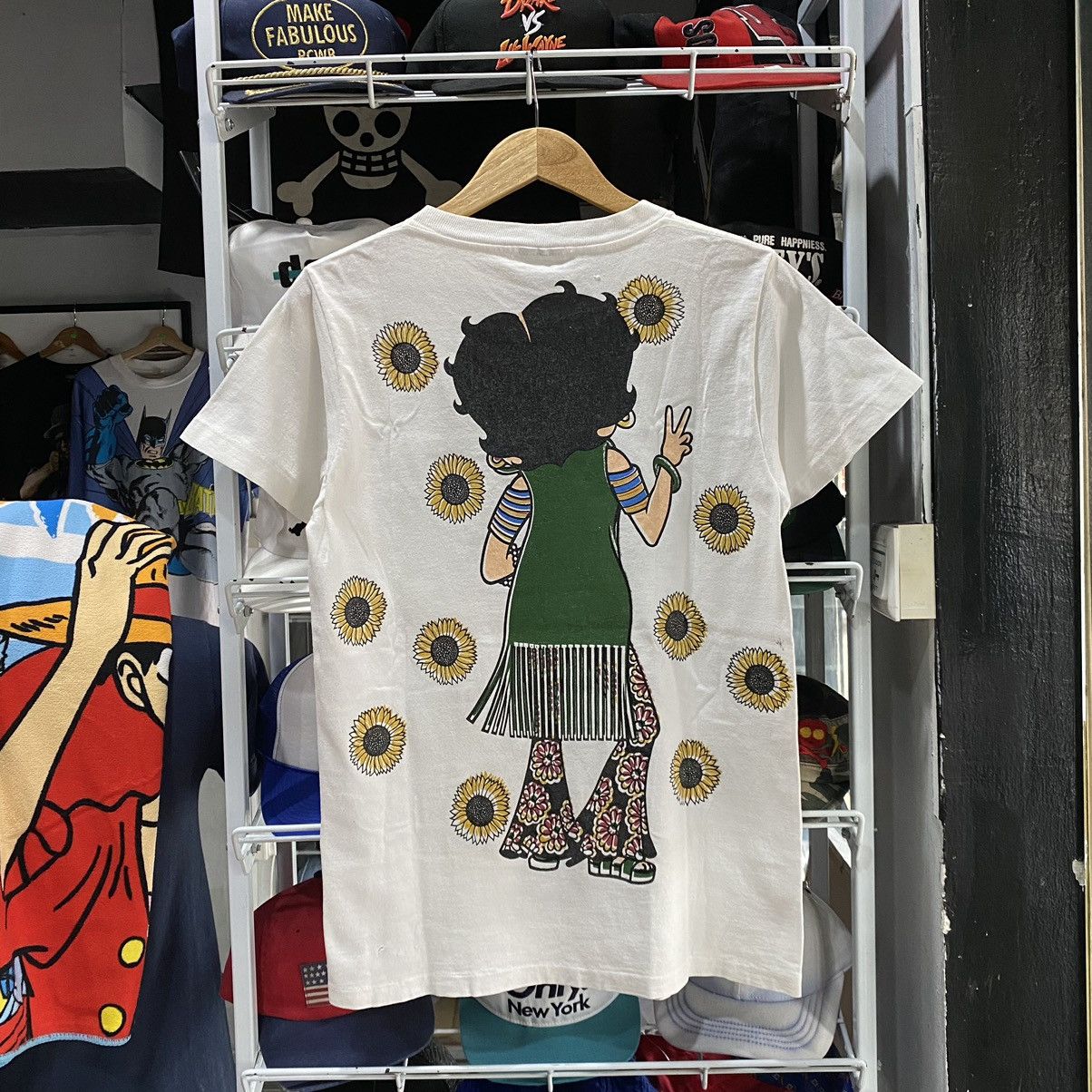 Cartoon Network Vintage Betty Boop Big print 90 single stitch Rare Sunflower Size US M / EU 48-50 / 2 - 2 Thumbnail