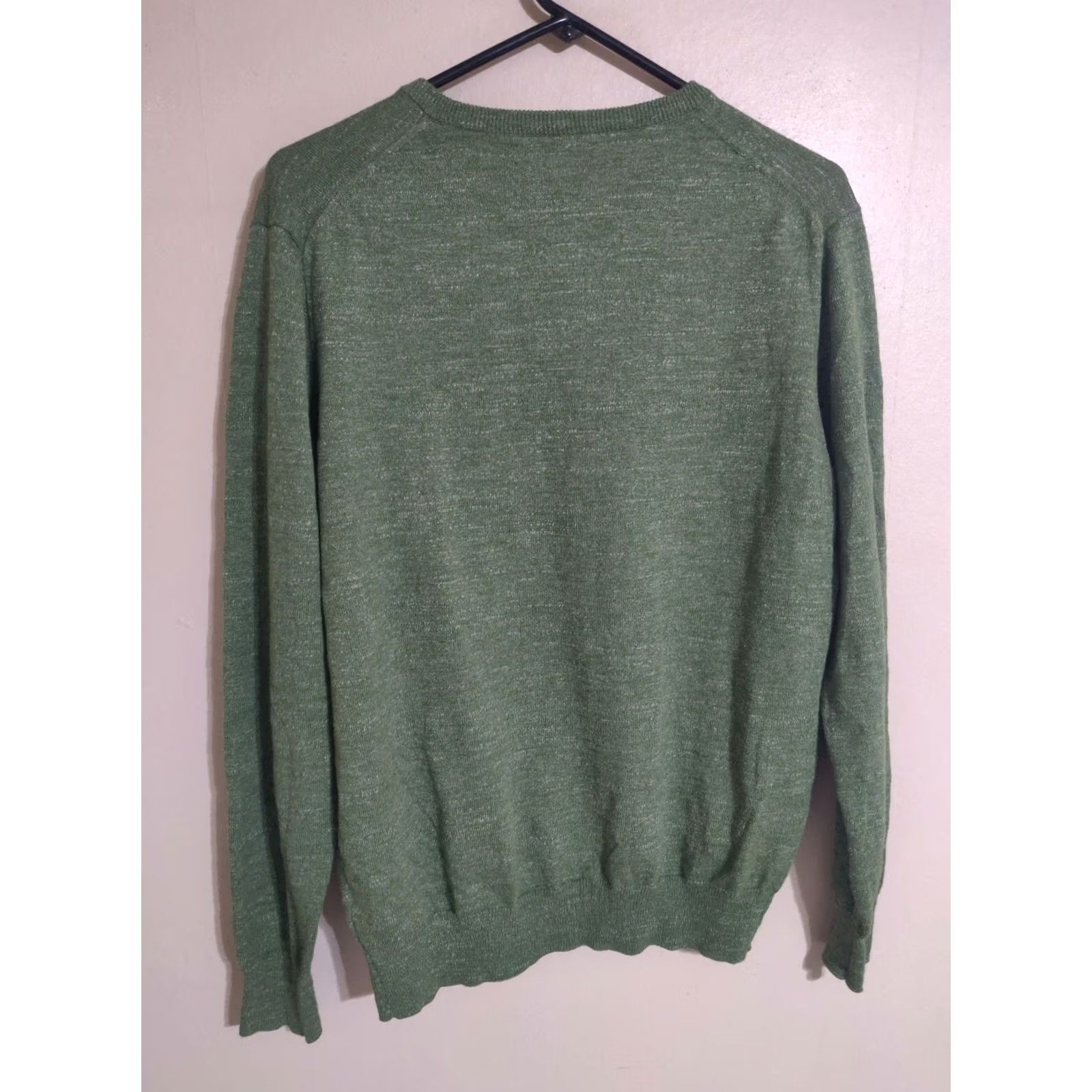 J.Crew J. Crew Heathered Green V-Neck Sweater Men's Medium M Cotton Size US M / EU 48-50 / 2 - 3 Thumbnail