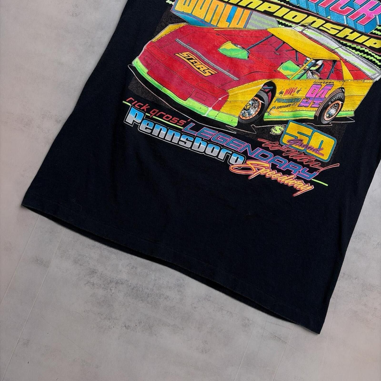 NASCAR Vintage Dirt Track Racing Graphic All Sport USA T-Shirt Size US M / EU 48-50 / 2 - 5 Thumbnail