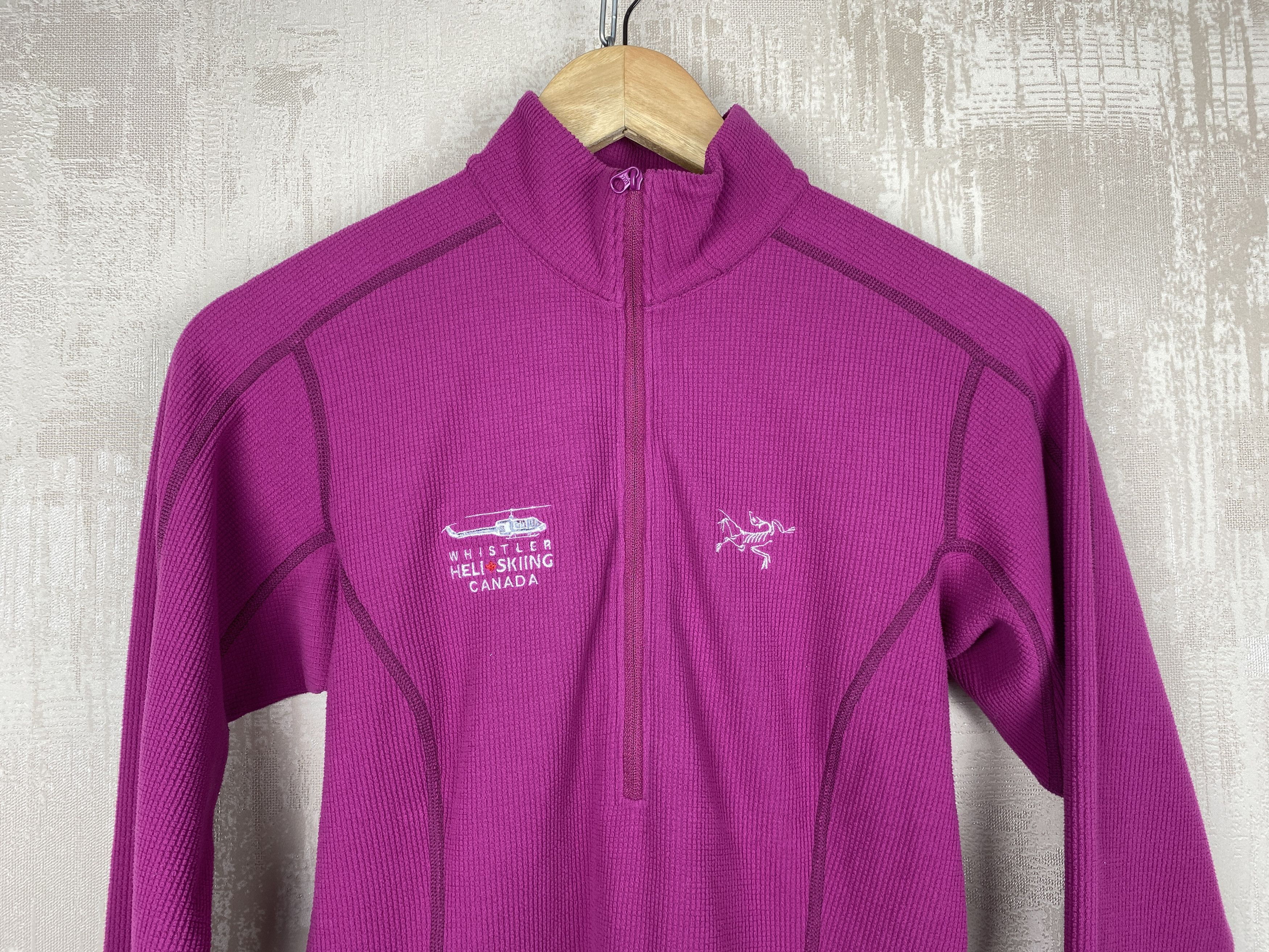 Arc'teryx Arcteryx Polartec Pink Activewear Fleece 1/4 Zip Top Size S / US 4 / IT 40 - 3 Thumbnail