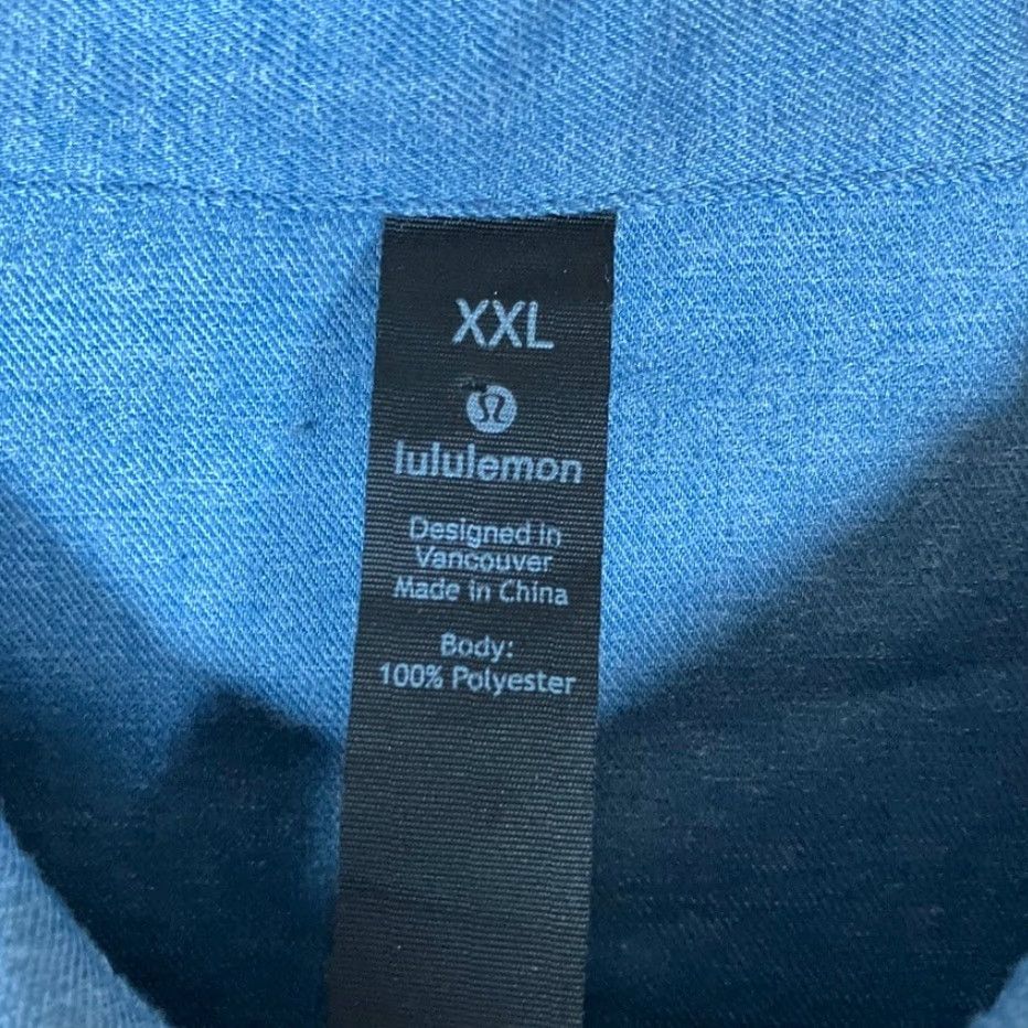Lululemon Lululemon Mens Shirt Blue Button-Down Long Sleeve Collared Athletic XXL Shirt Size US XXL / EU 58 / 5 - 6 Thumbnail