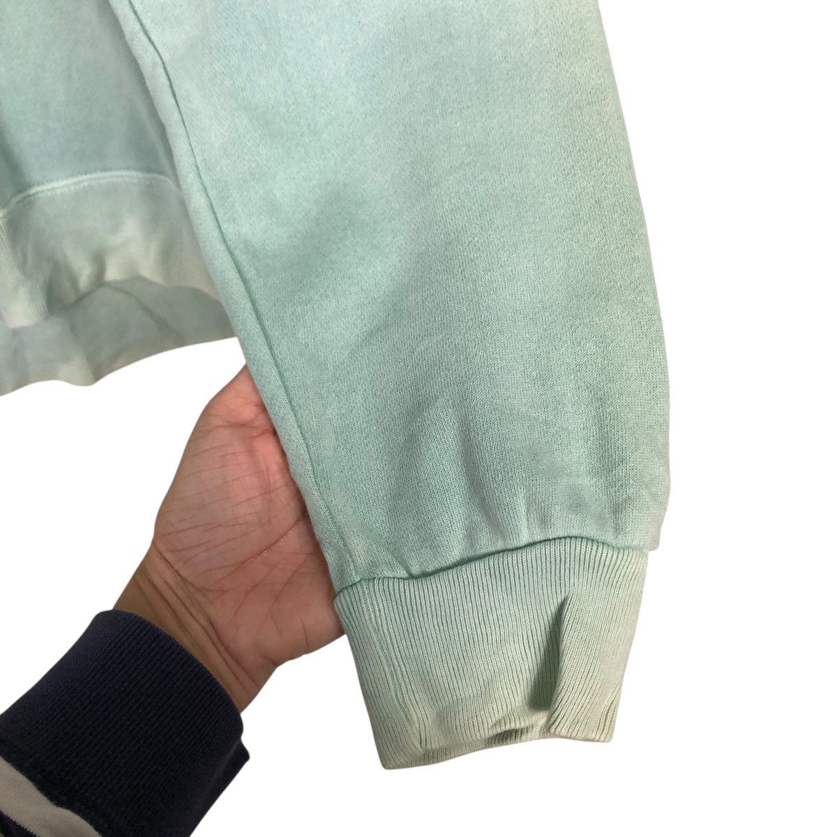 Japanese Brand Vintage Russell Athletic Green Sweatshirt FadedWash Crewneck Size US M / EU 48-50 / 2 - 12 Thumbnail