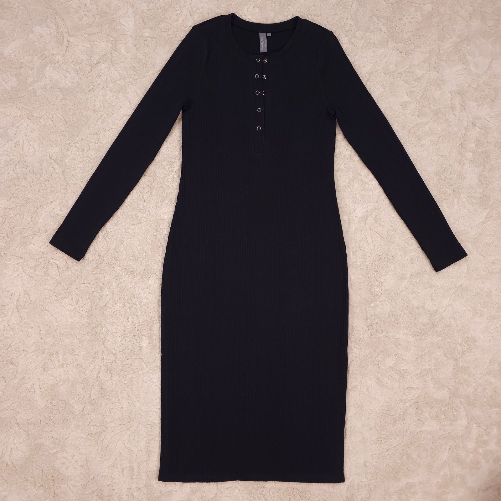 Sweaty Betty Sweaty Betty Henley Midi Dress Black Sz Medium Size M / US 6-8 / IT 42-44 - 5 Thumbnail