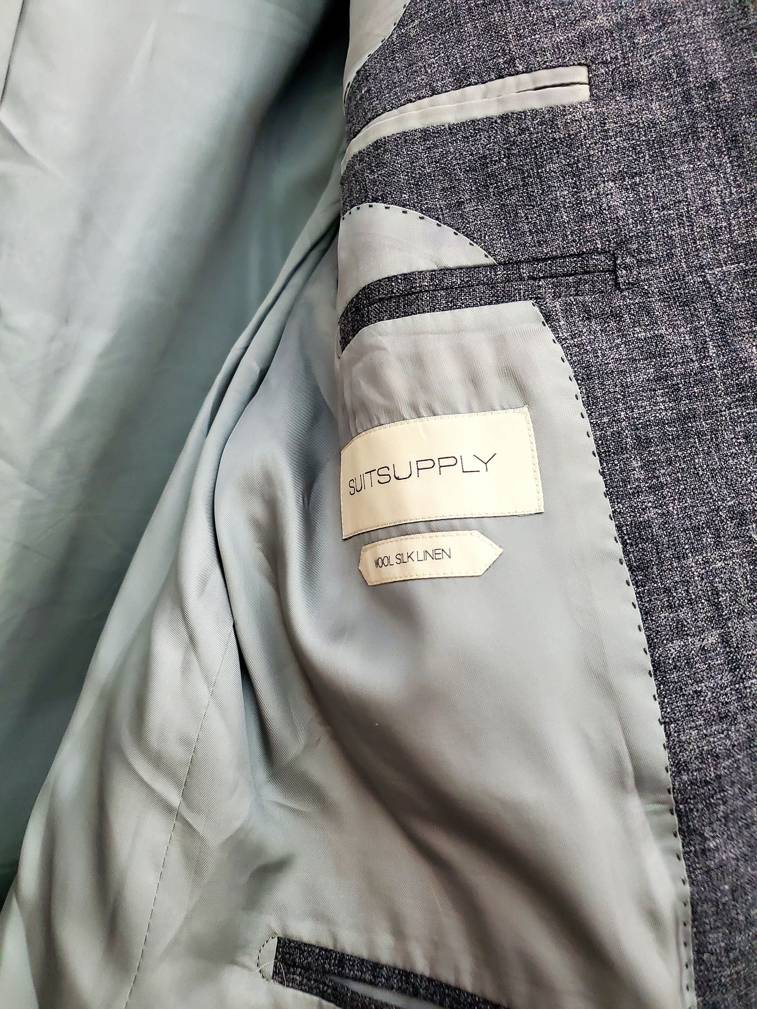 Suitsupply Suitsupply E.thomas Wool Silk Linen blazer 46 New condition Size 46S - 3 Thumbnail